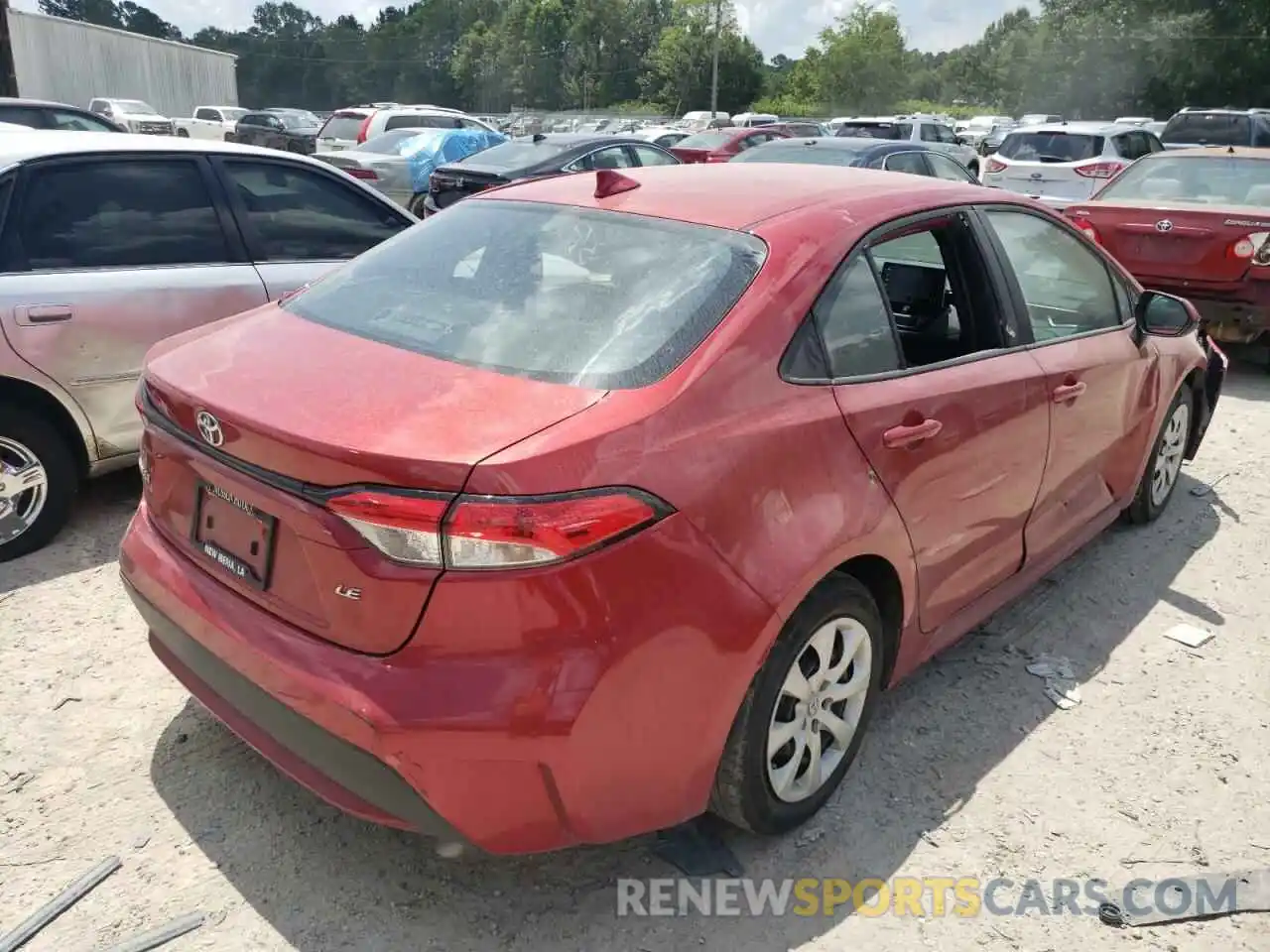 4 Photograph of a damaged car 5YFEPMAE9MP248309 TOYOTA COROLLA 2021