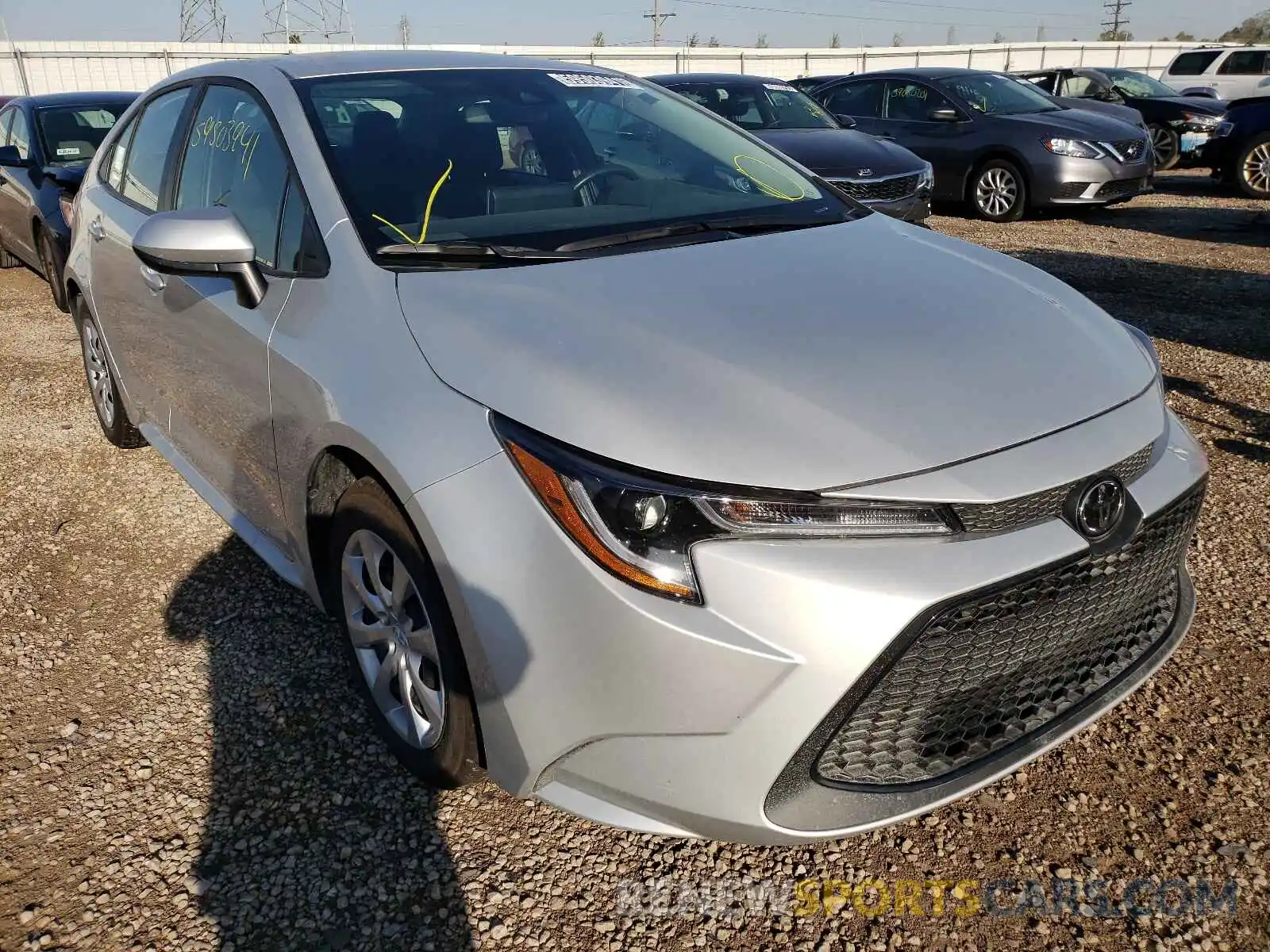 1 Photograph of a damaged car 5YFEPMAE9MP248715 TOYOTA COROLLA 2021