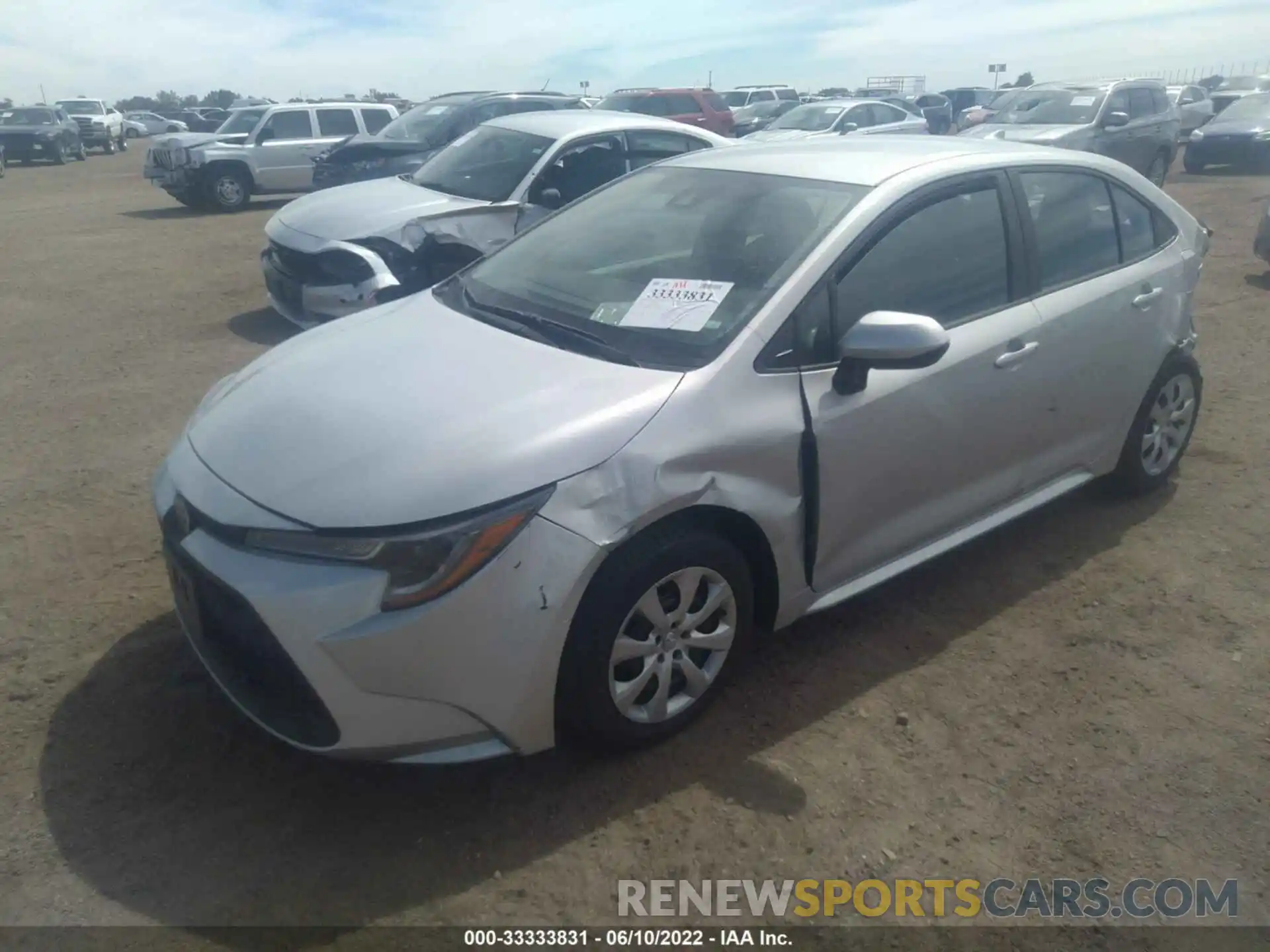 2 Photograph of a damaged car 5YFEPMAE9MP248956 TOYOTA COROLLA 2021