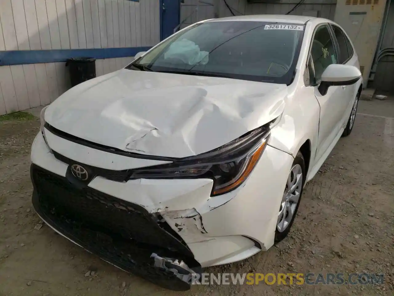 2 Photograph of a damaged car 5YFEPMAE9MP249508 TOYOTA COROLLA 2021