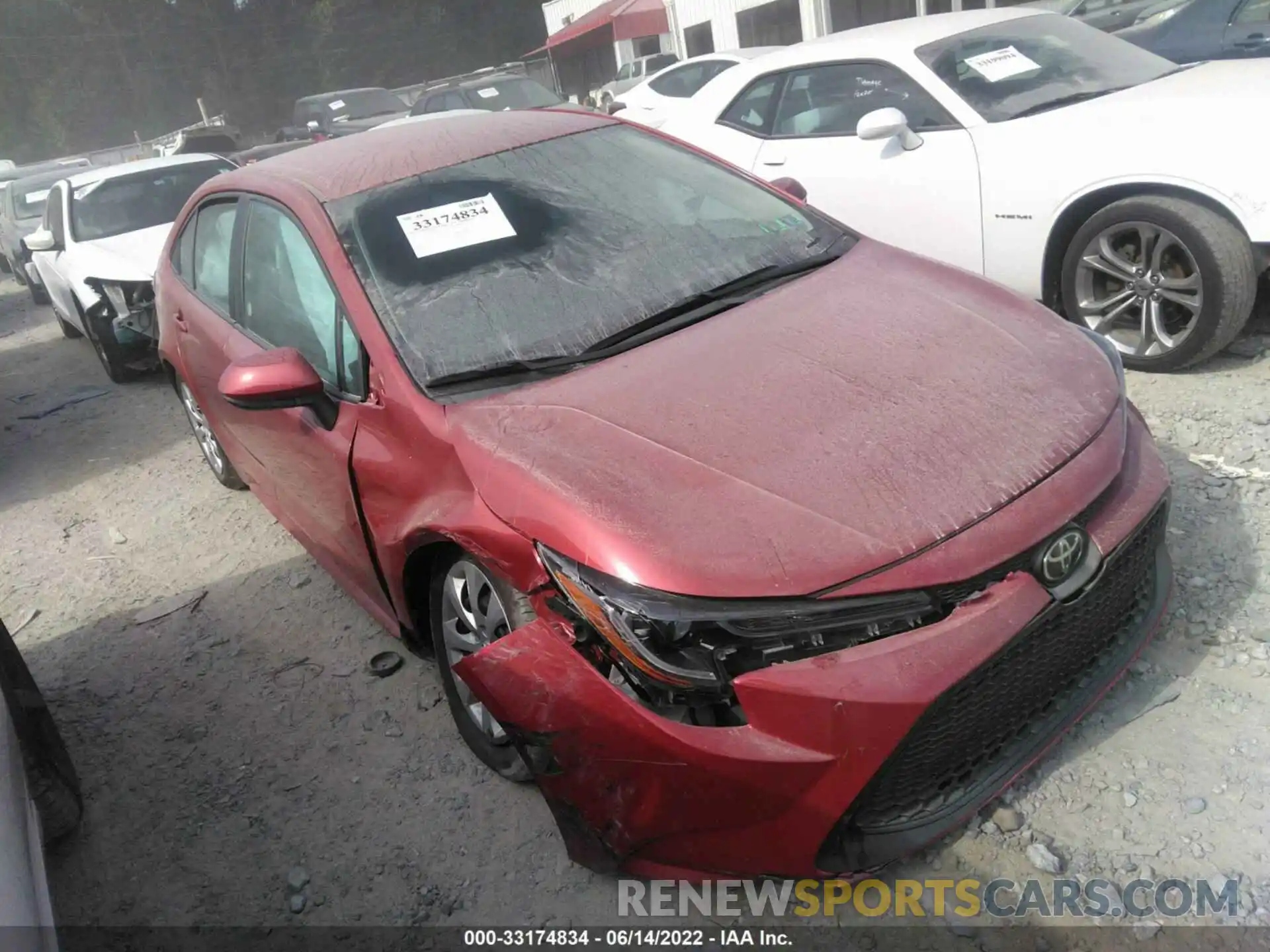 1 Photograph of a damaged car 5YFEPMAE9MP249668 TOYOTA COROLLA 2021