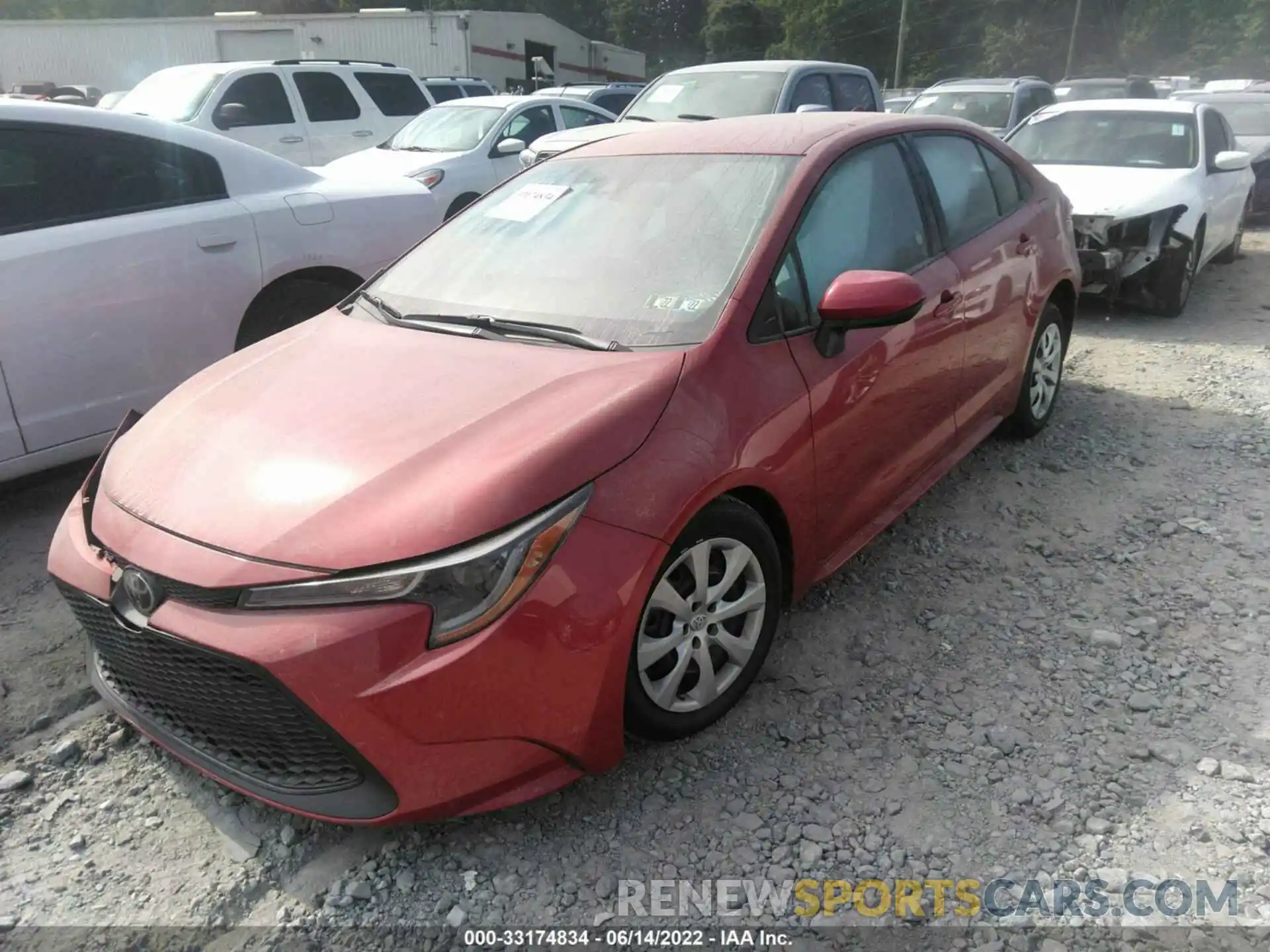 2 Photograph of a damaged car 5YFEPMAE9MP249668 TOYOTA COROLLA 2021