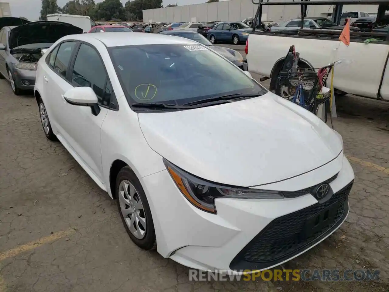 1 Photograph of a damaged car 5YFEPMAE9MP250478 TOYOTA COROLLA 2021