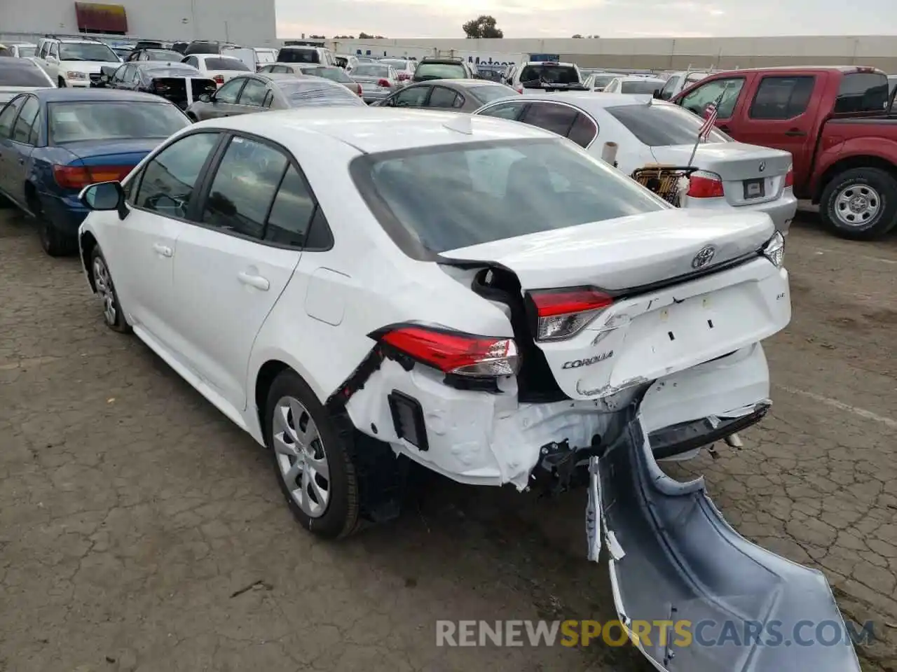 3 Photograph of a damaged car 5YFEPMAE9MP250478 TOYOTA COROLLA 2021