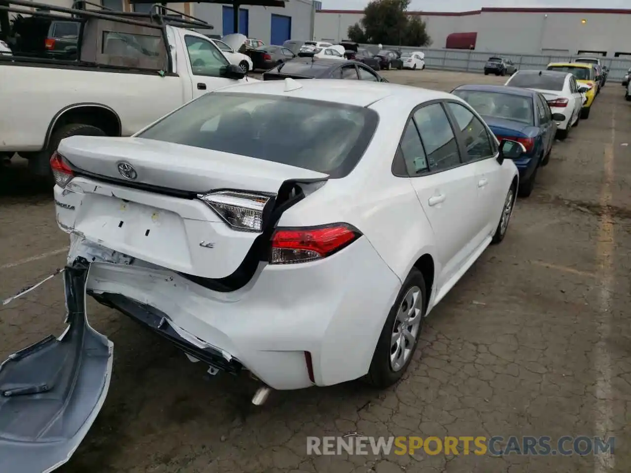 4 Photograph of a damaged car 5YFEPMAE9MP250478 TOYOTA COROLLA 2021