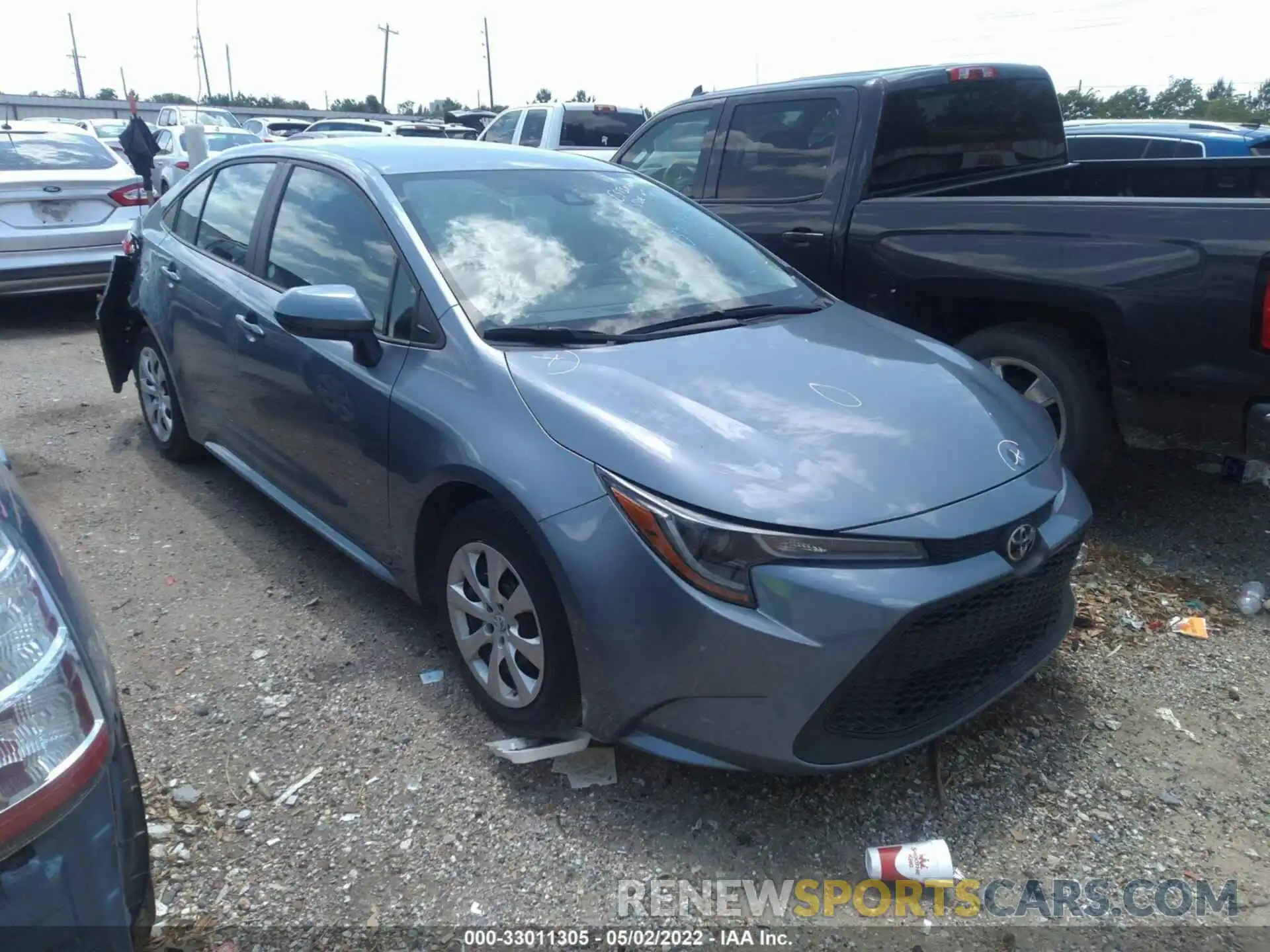 1 Photograph of a damaged car 5YFEPMAE9MP250870 TOYOTA COROLLA 2021