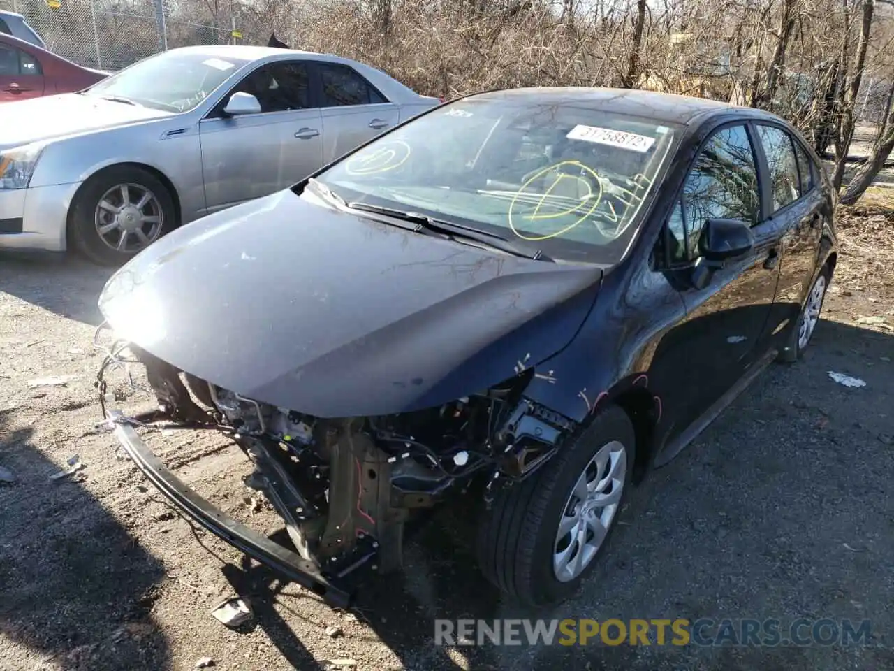 2 Photograph of a damaged car 5YFEPMAE9MP251078 TOYOTA COROLLA 2021