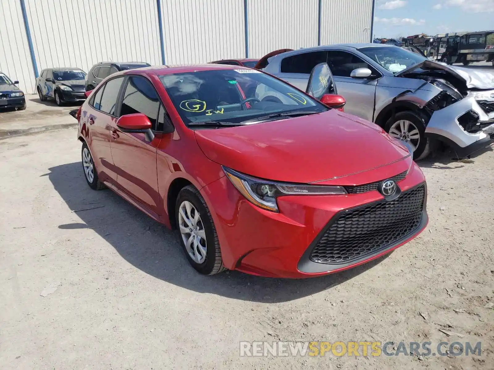 1 Photograph of a damaged car 5YFEPMAE9MP255115 TOYOTA COROLLA 2021