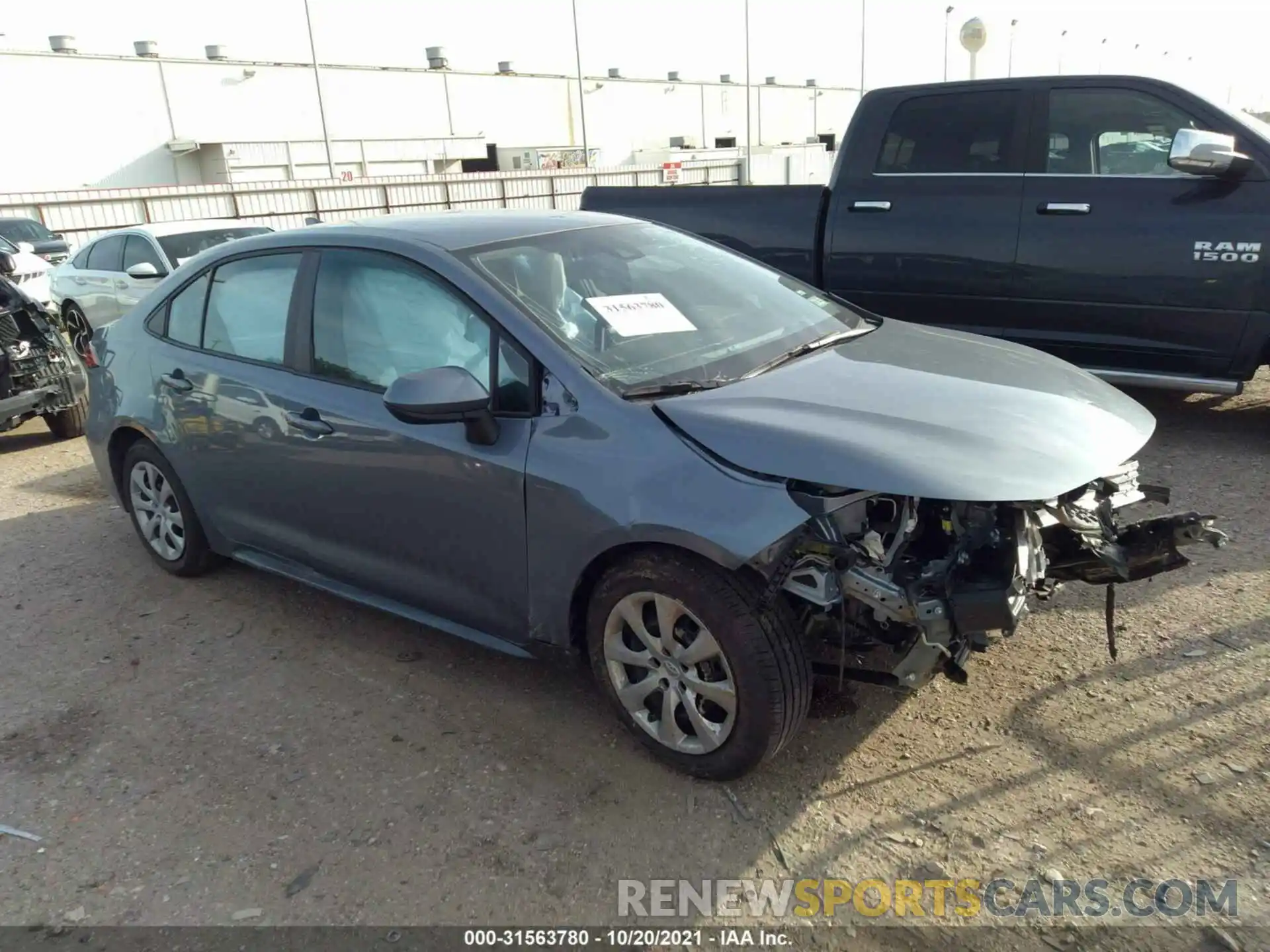 1 Photograph of a damaged car 5YFEPMAE9MP255597 TOYOTA COROLLA 2021