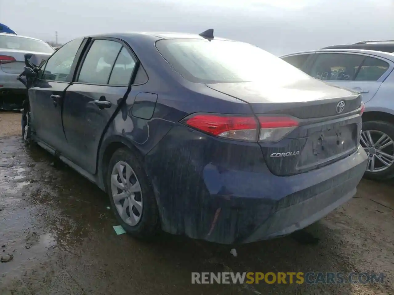 3 Photograph of a damaged car 5YFEPMAE9MP256233 TOYOTA COROLLA 2021