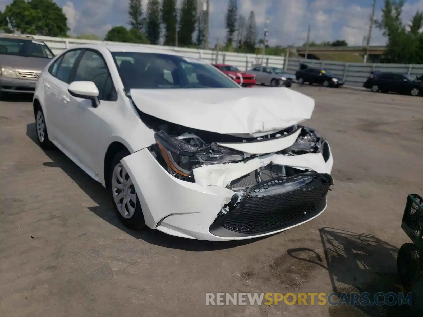 1 Photograph of a damaged car 5YFEPMAE9MP258659 TOYOTA COROLLA 2021