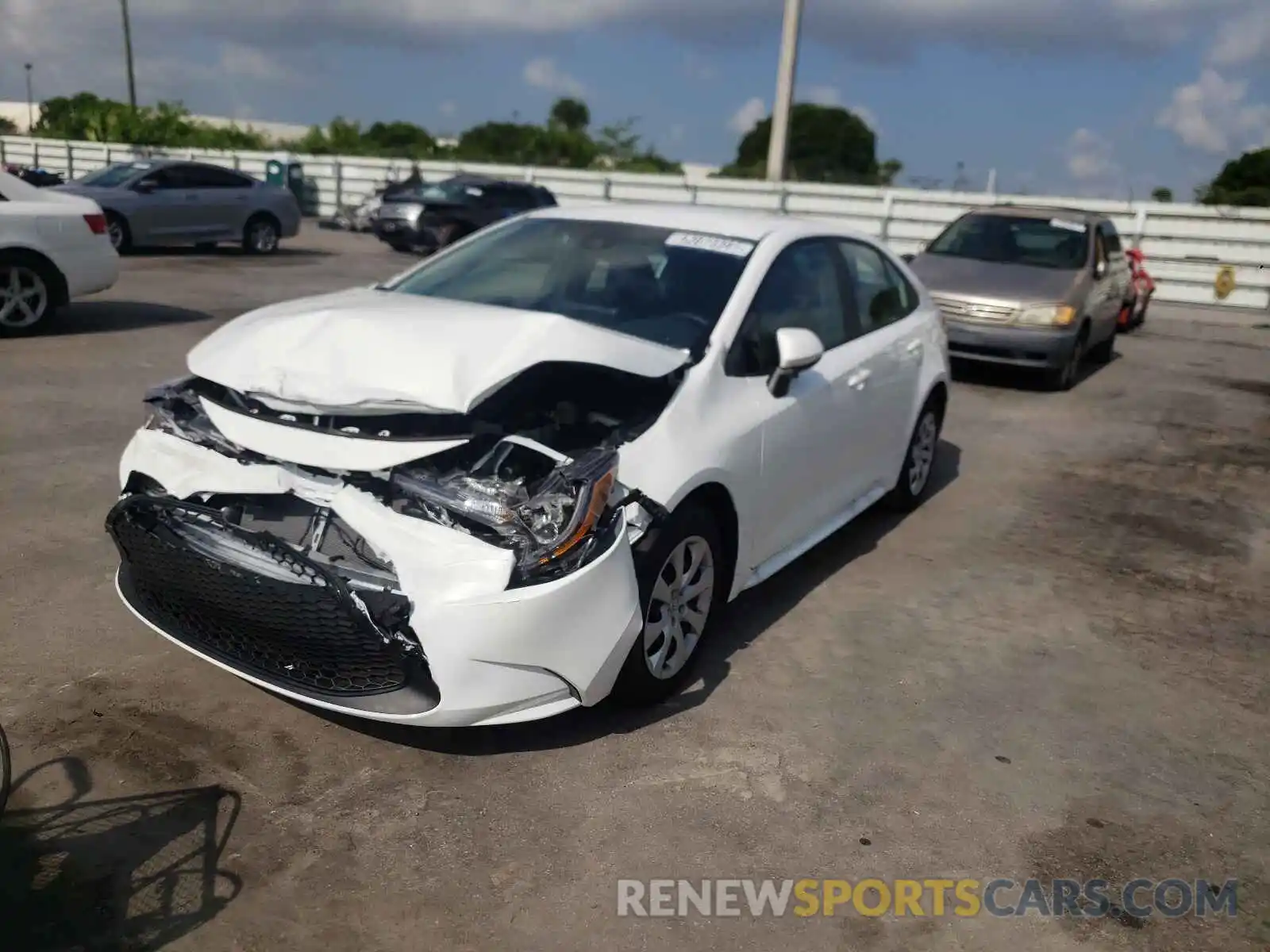 2 Photograph of a damaged car 5YFEPMAE9MP258659 TOYOTA COROLLA 2021