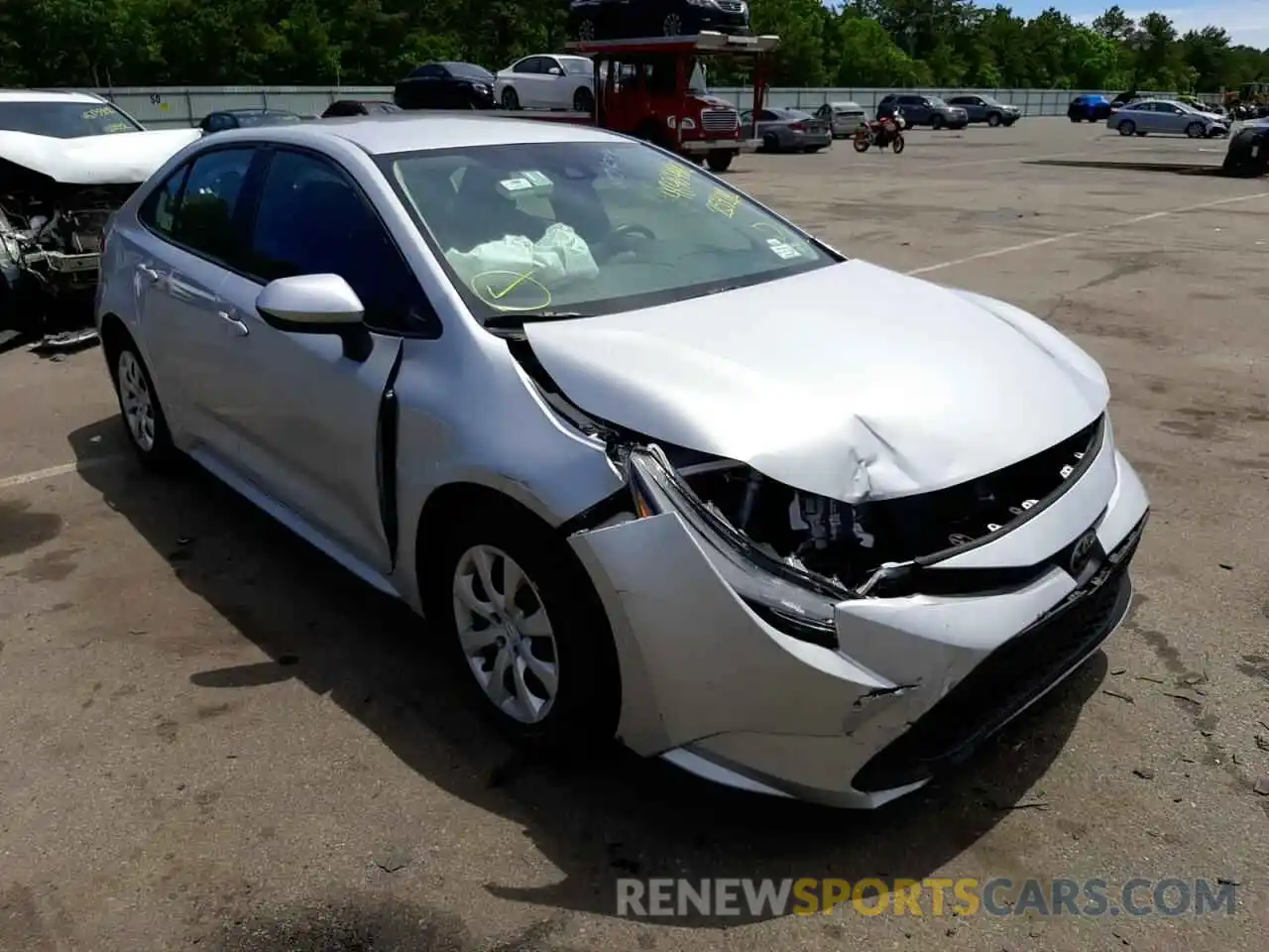 1 Photograph of a damaged car 5YFEPMAE9MP259181 TOYOTA COROLLA 2021