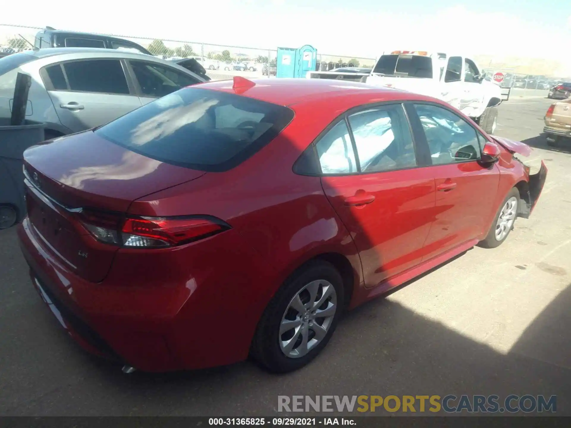 4 Photograph of a damaged car 5YFEPMAE9MP259388 TOYOTA COROLLA 2021