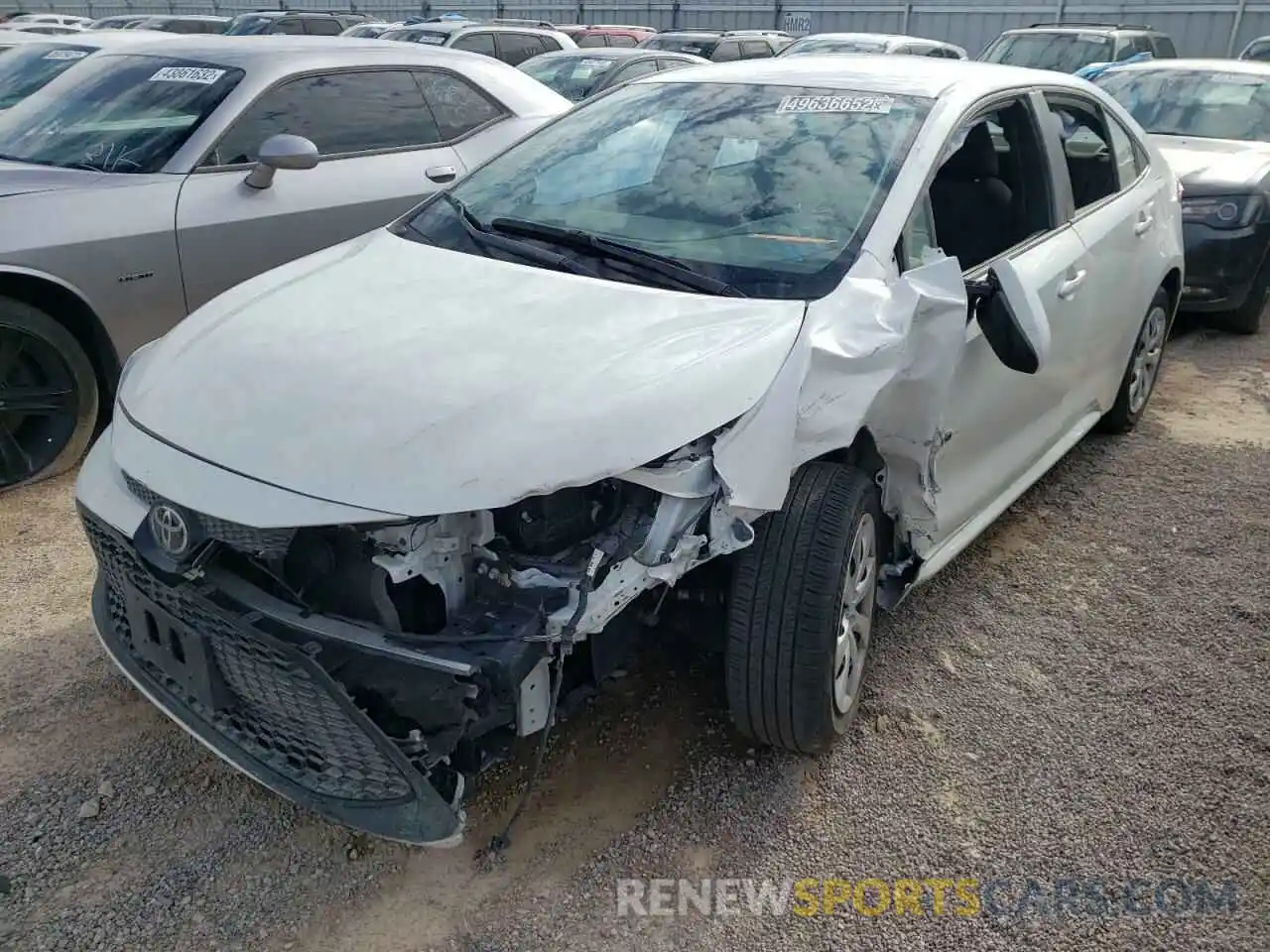 2 Photograph of a damaged car 5YFEPMAE9MP261156 TOYOTA COROLLA 2021