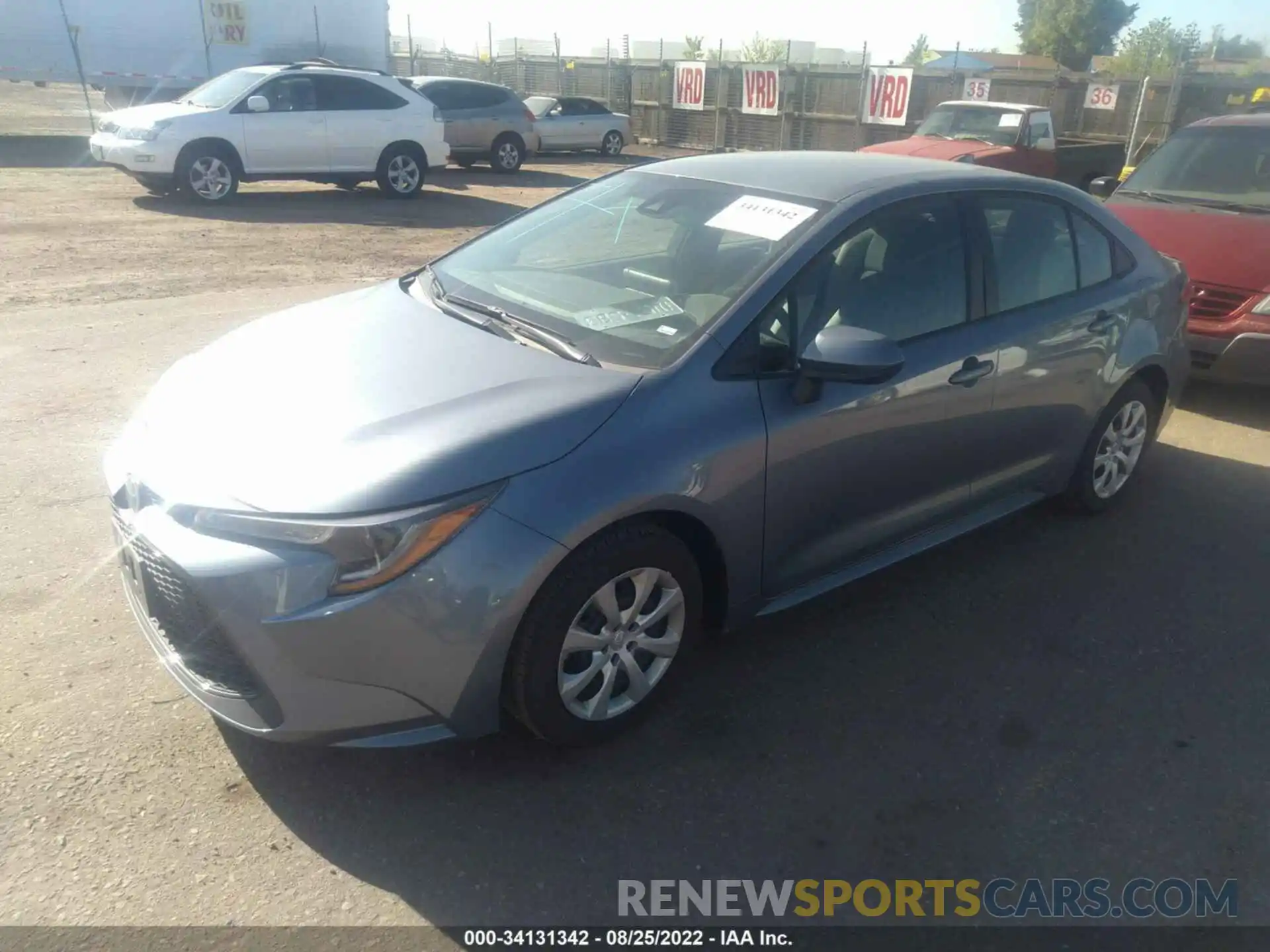 2 Photograph of a damaged car 5YFEPMAE9MP262078 TOYOTA COROLLA 2021