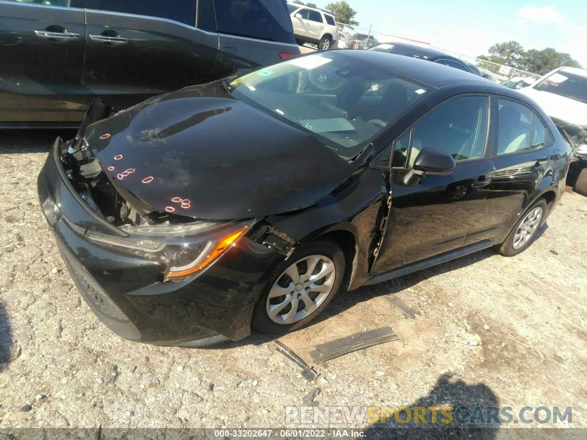 2 Photograph of a damaged car 5YFEPMAE9MP264140 TOYOTA COROLLA 2021