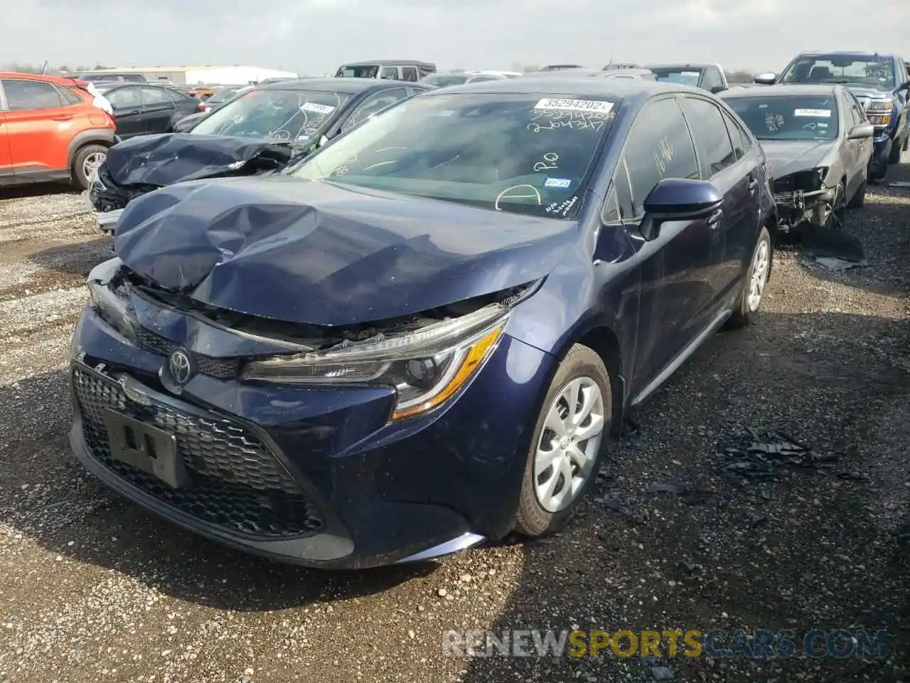 2 Photograph of a damaged car 5YFEPMAE9MP264347 TOYOTA COROLLA 2021