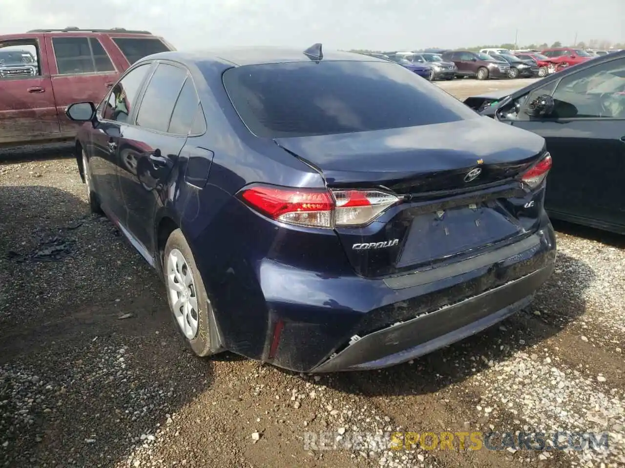 3 Photograph of a damaged car 5YFEPMAE9MP264347 TOYOTA COROLLA 2021