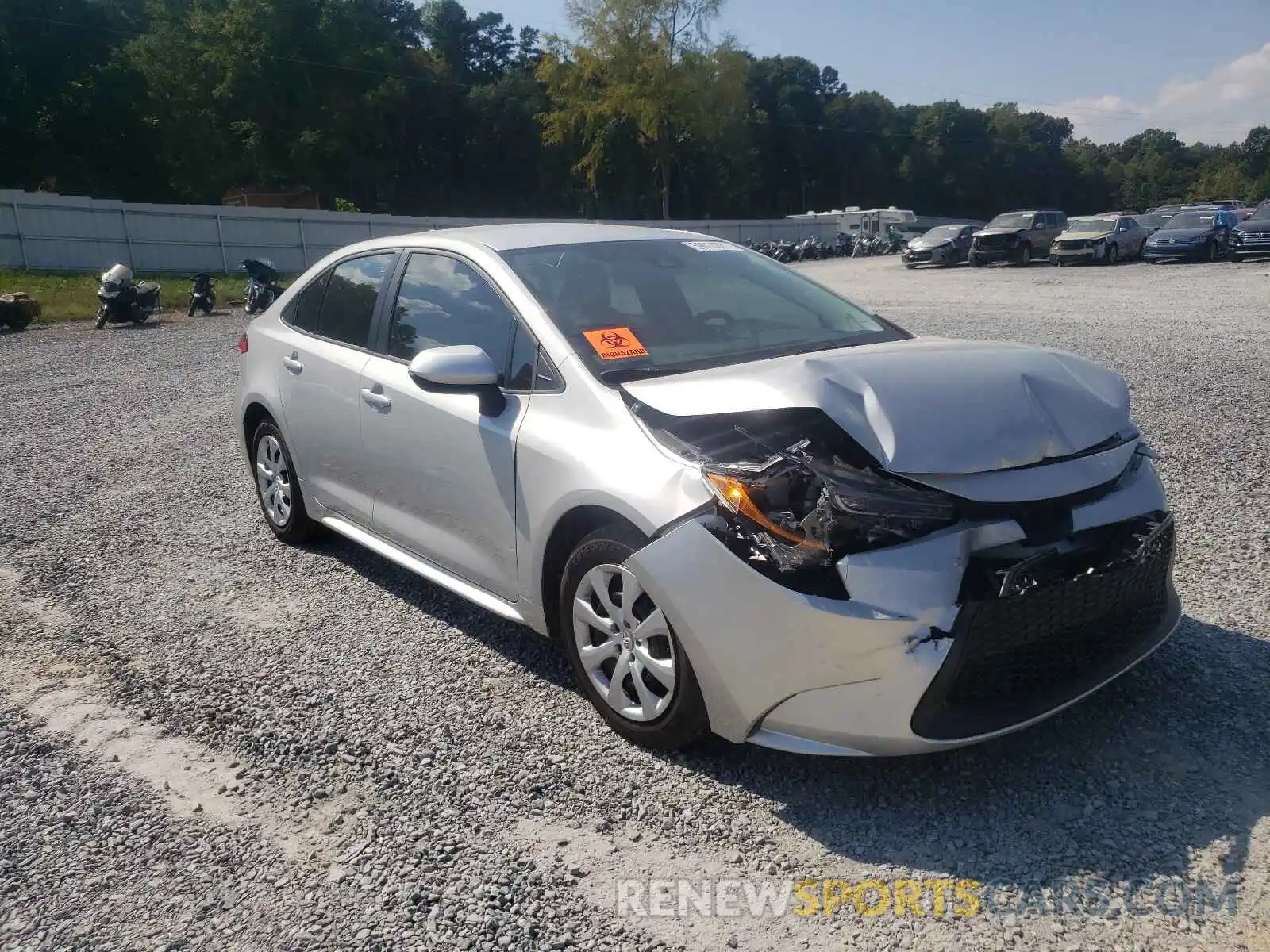 1 Photograph of a damaged car 5YFEPMAE9MP268429 TOYOTA COROLLA 2021