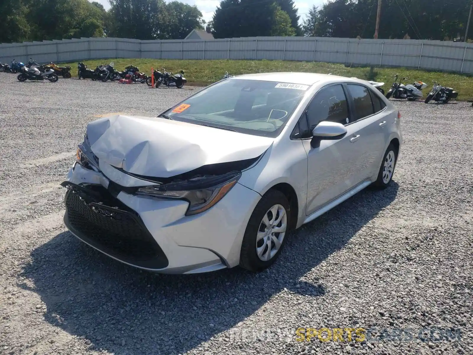 2 Photograph of a damaged car 5YFEPMAE9MP268429 TOYOTA COROLLA 2021