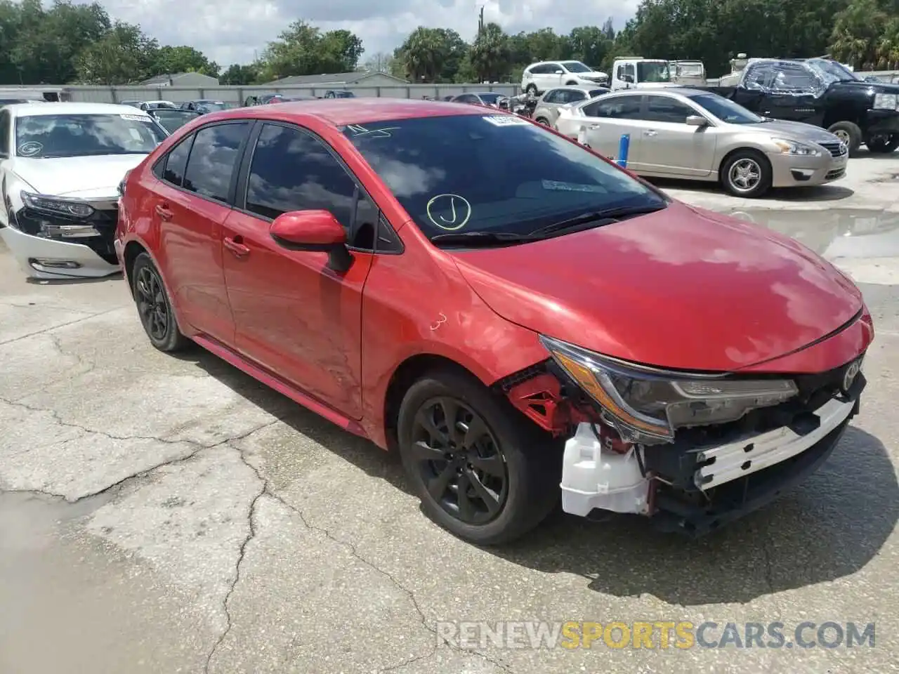 1 Photograph of a damaged car 5YFEPMAEXMP149014 TOYOTA COROLLA 2021