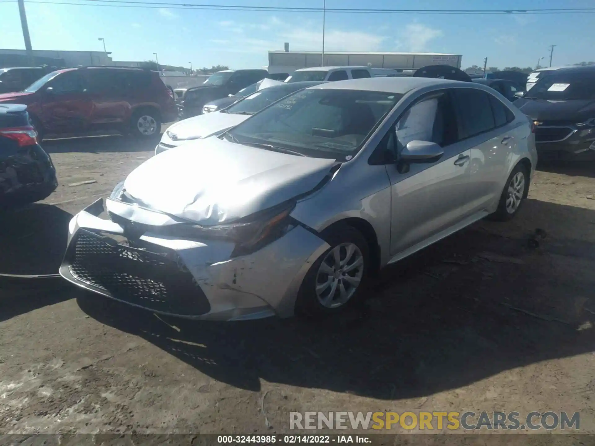 2 Photograph of a damaged car 5YFEPMAEXMP152592 TOYOTA COROLLA 2021