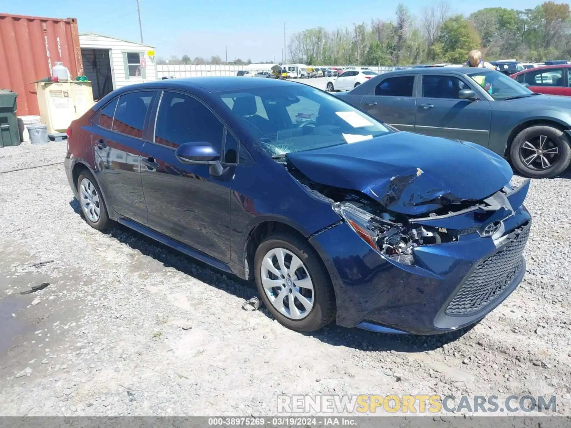 1 Photograph of a damaged car 5YFEPMAEXMP163334 TOYOTA COROLLA 2021