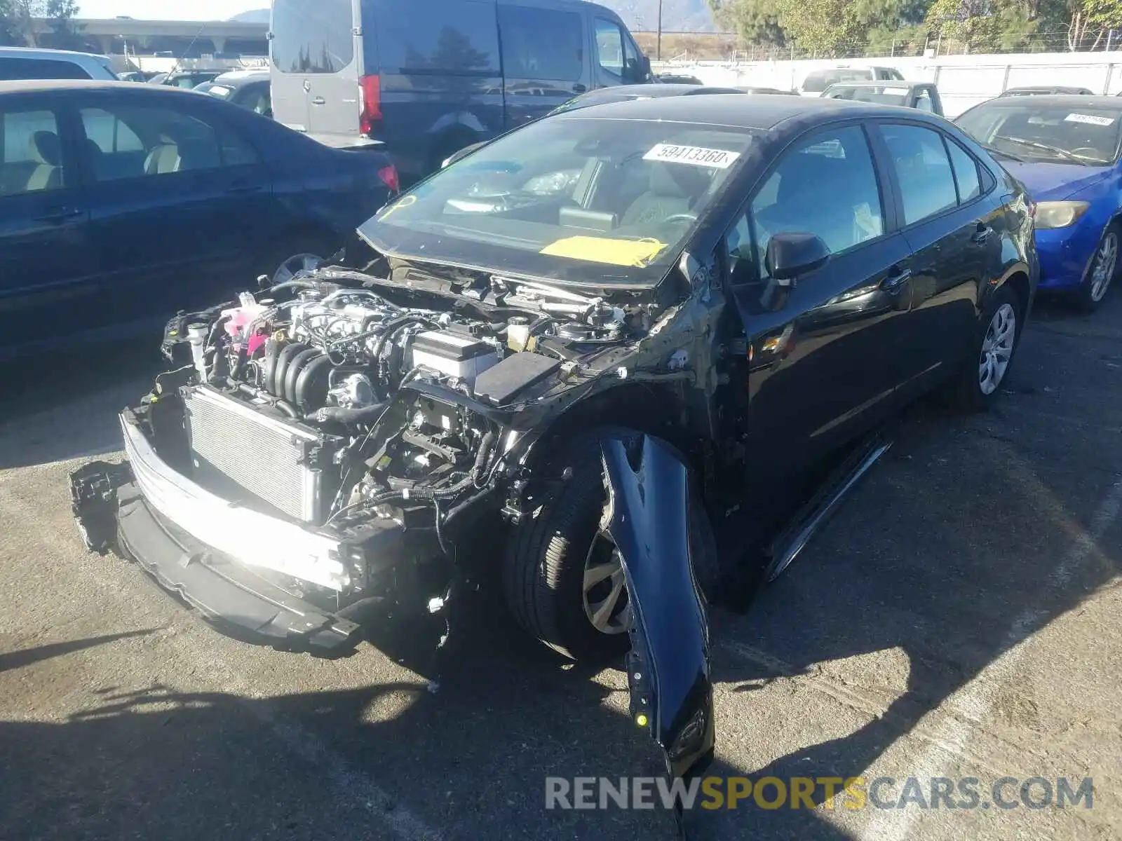 2 Photograph of a damaged car 5YFEPMAEXMP163947 TOYOTA COROLLA 2021