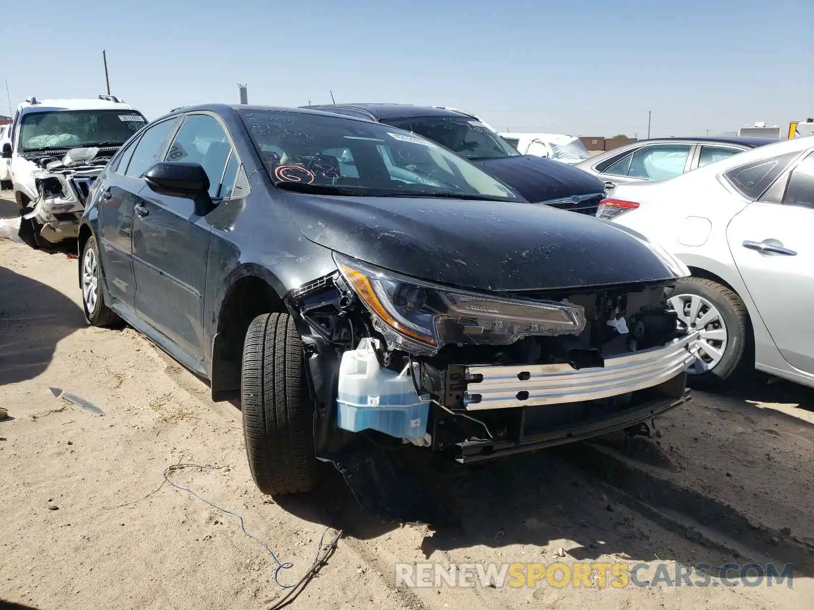 1 Photograph of a damaged car 5YFEPMAEXMP164032 TOYOTA COROLLA 2021