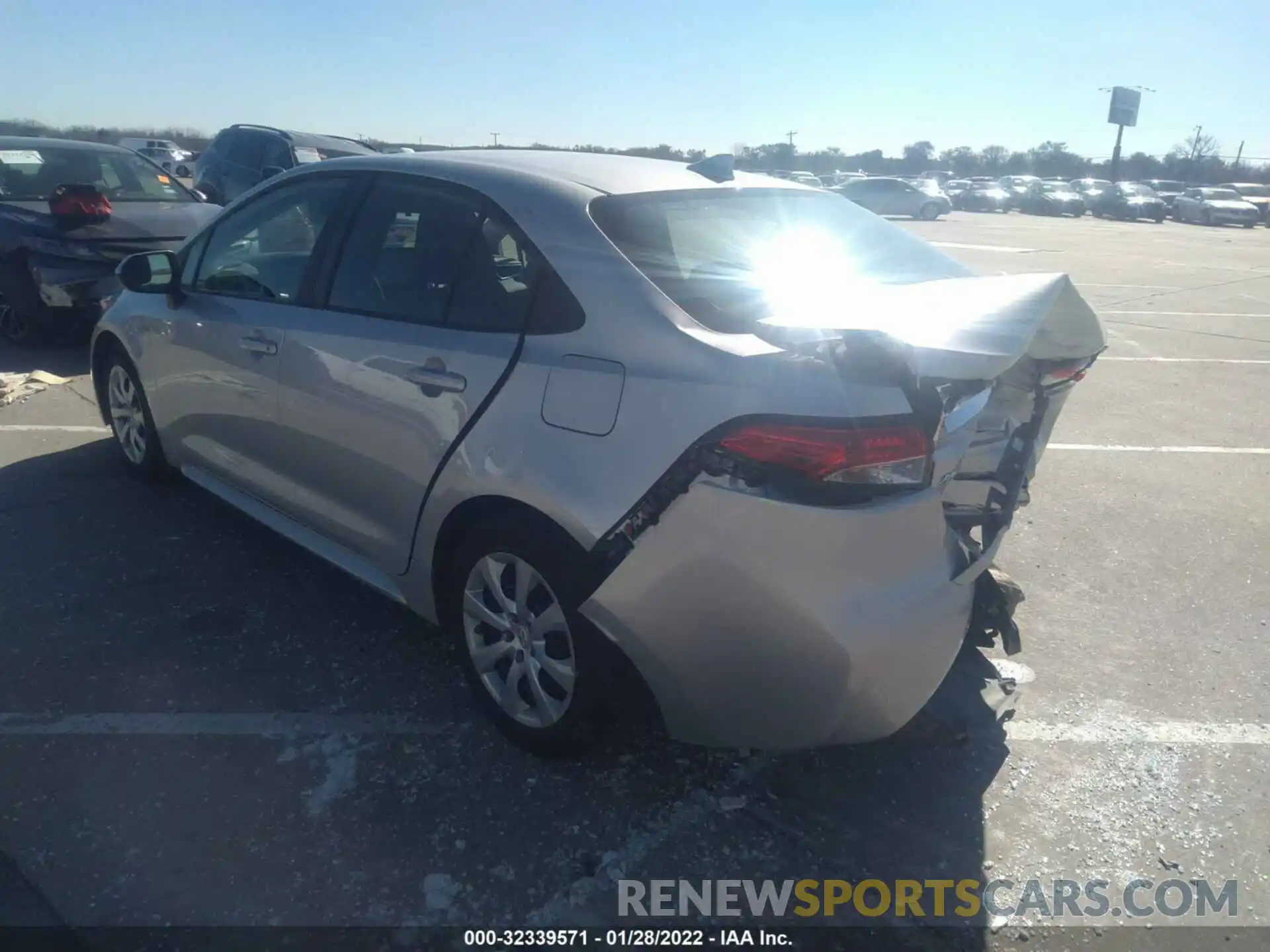 3 Photograph of a damaged car 5YFEPMAEXMP165343 TOYOTA COROLLA 2021