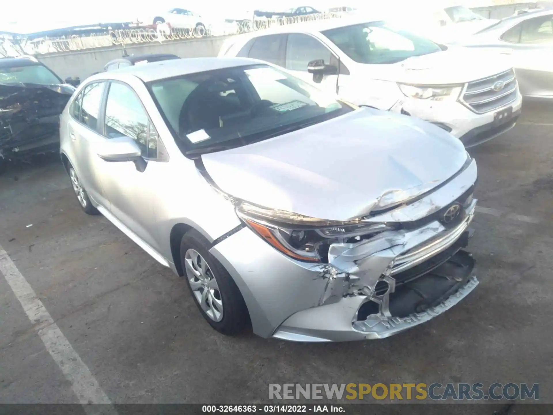 1 Photograph of a damaged car 5YFEPMAEXMP166461 TOYOTA COROLLA 2021