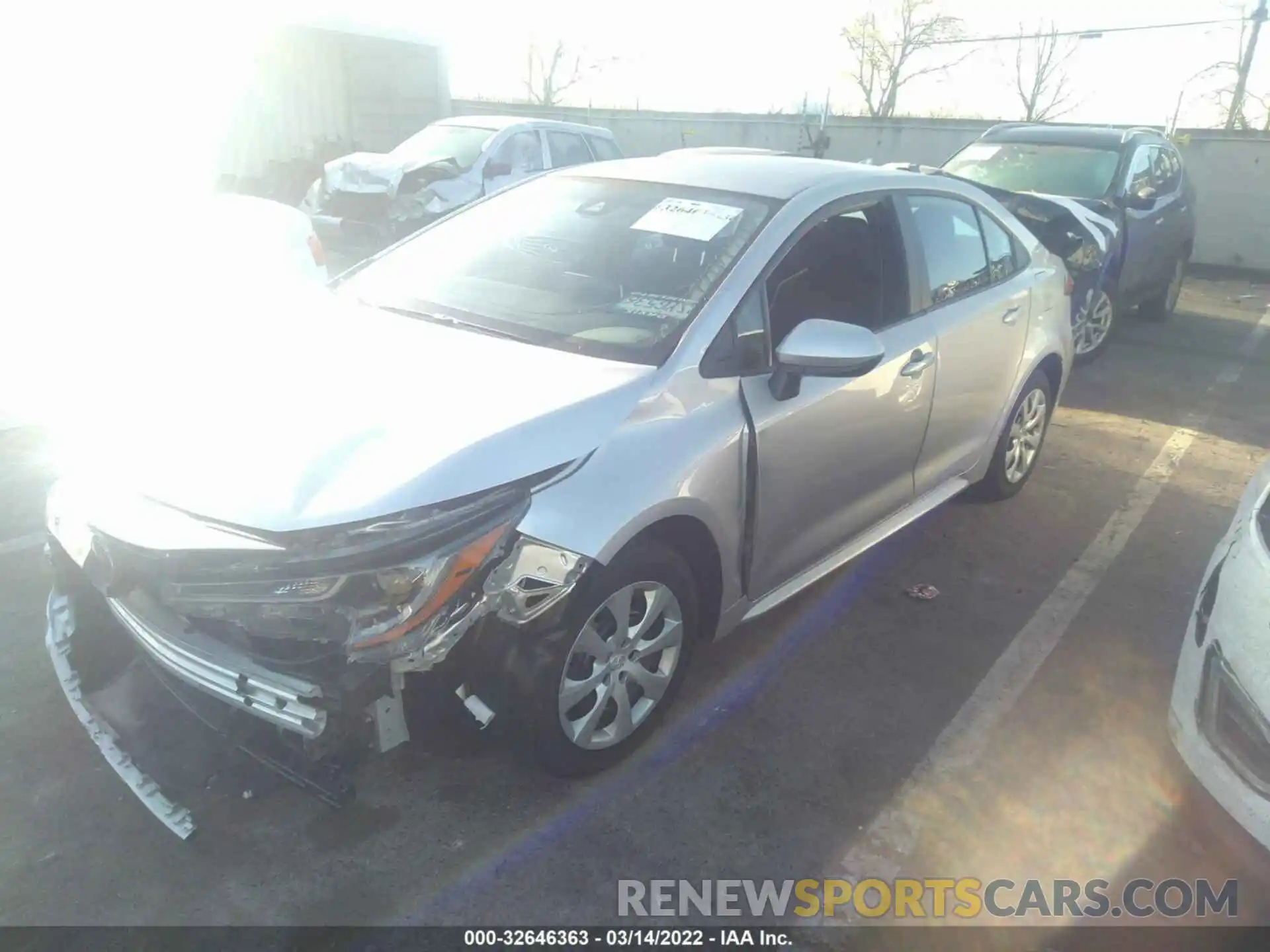 2 Photograph of a damaged car 5YFEPMAEXMP166461 TOYOTA COROLLA 2021