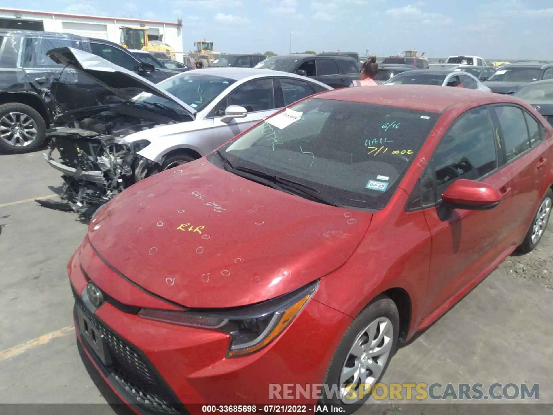 6 Photograph of a damaged car 5YFEPMAEXMP169165 TOYOTA COROLLA 2021