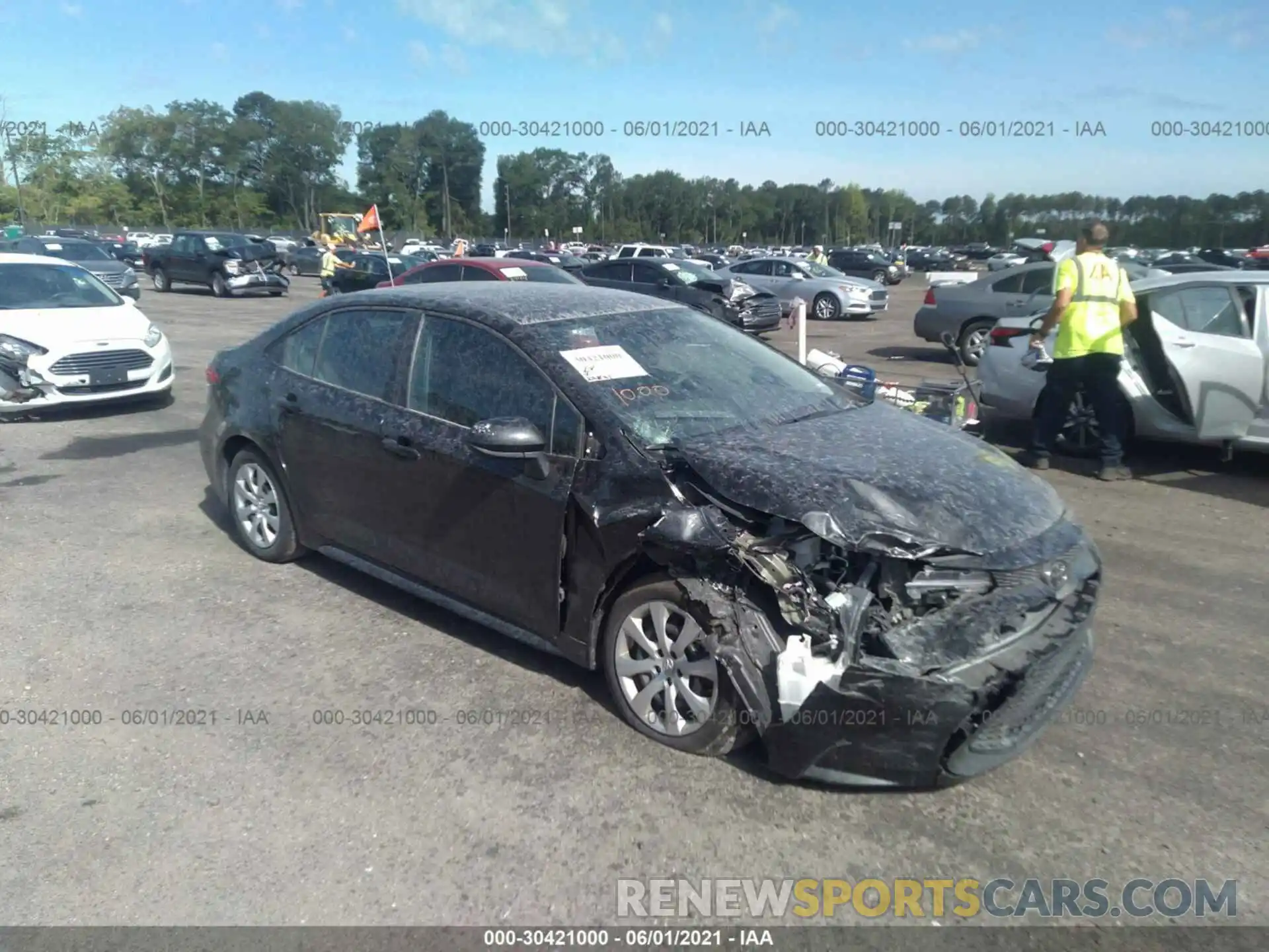 1 Photograph of a damaged car 5YFEPMAEXMP169781 TOYOTA COROLLA 2021