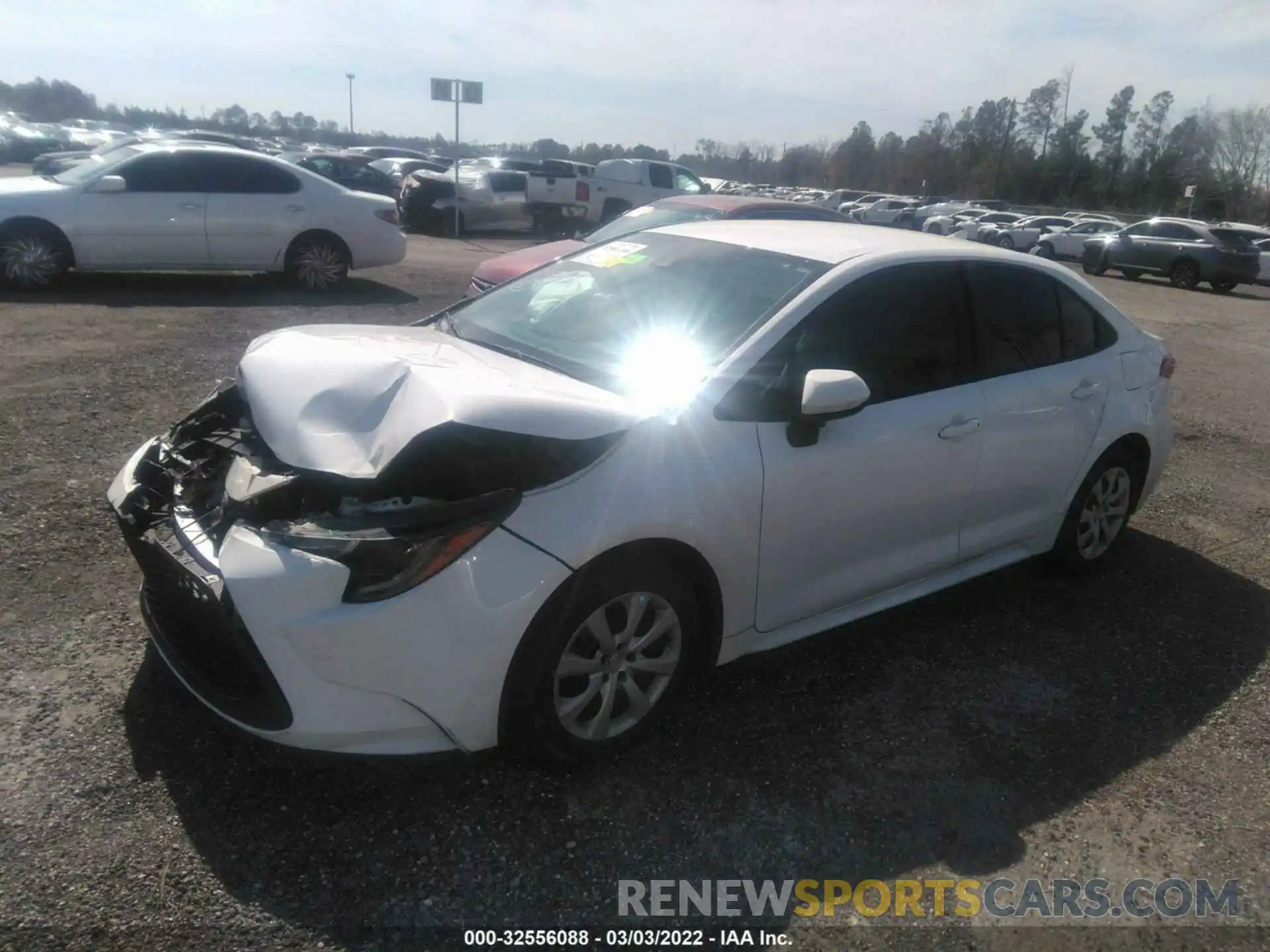 2 Photograph of a damaged car 5YFEPMAEXMP174317 TOYOTA COROLLA 2021