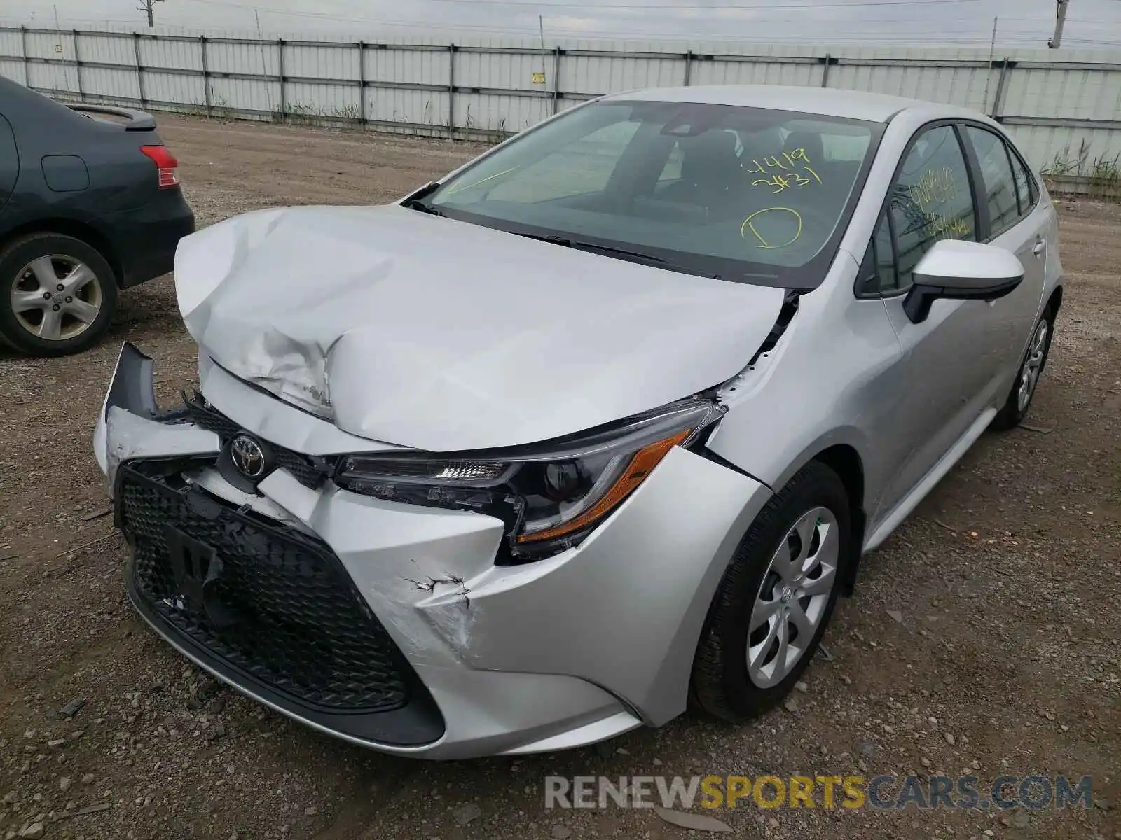 2 Photograph of a damaged car 5YFEPMAEXMP175032 TOYOTA COROLLA 2021