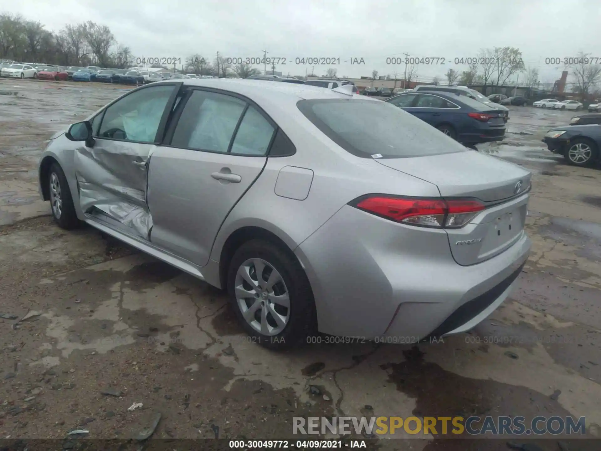 3 Photograph of a damaged car 5YFEPMAEXMP175550 TOYOTA COROLLA 2021