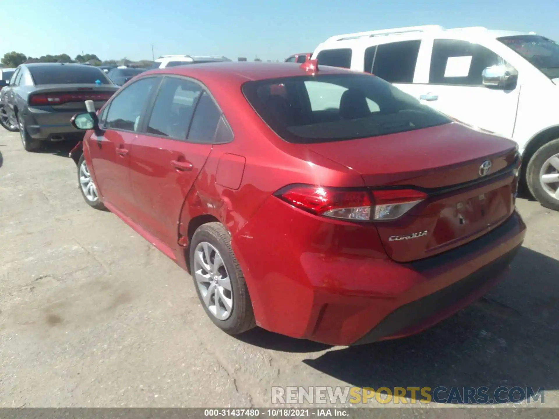 3 Photograph of a damaged car 5YFEPMAEXMP175693 TOYOTA COROLLA 2021