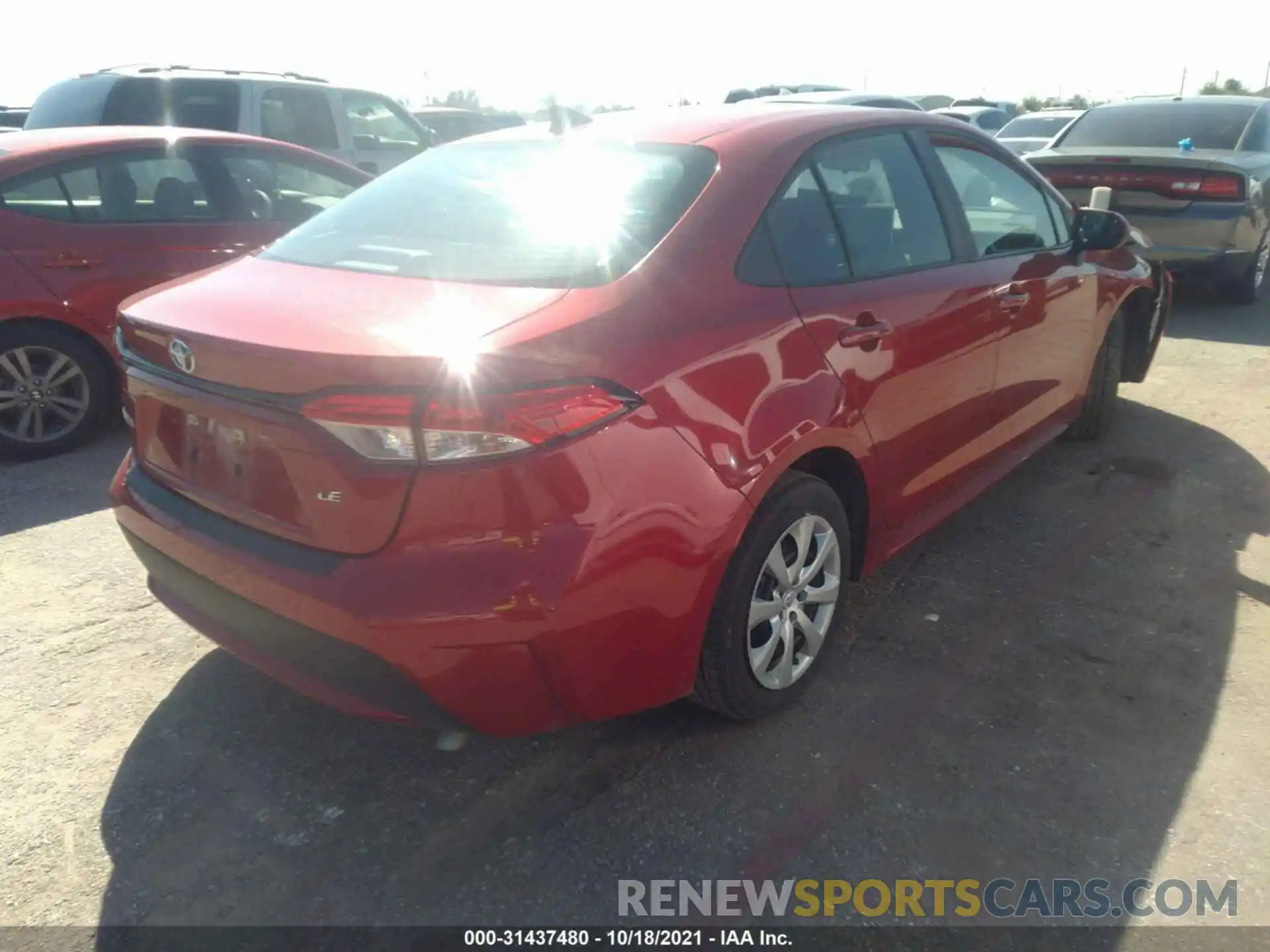 4 Photograph of a damaged car 5YFEPMAEXMP175693 TOYOTA COROLLA 2021