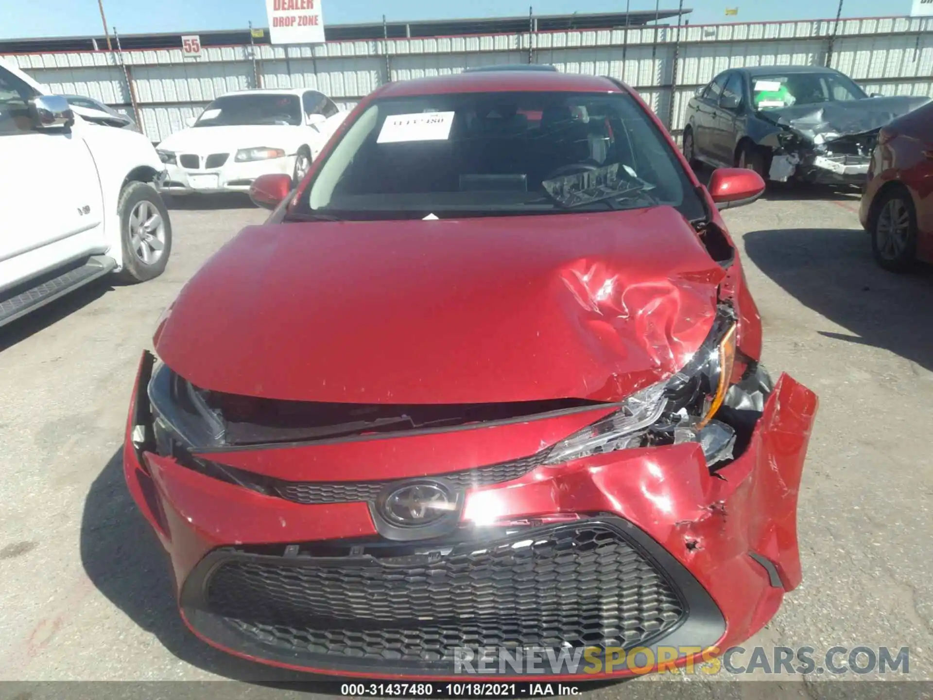 6 Photograph of a damaged car 5YFEPMAEXMP175693 TOYOTA COROLLA 2021