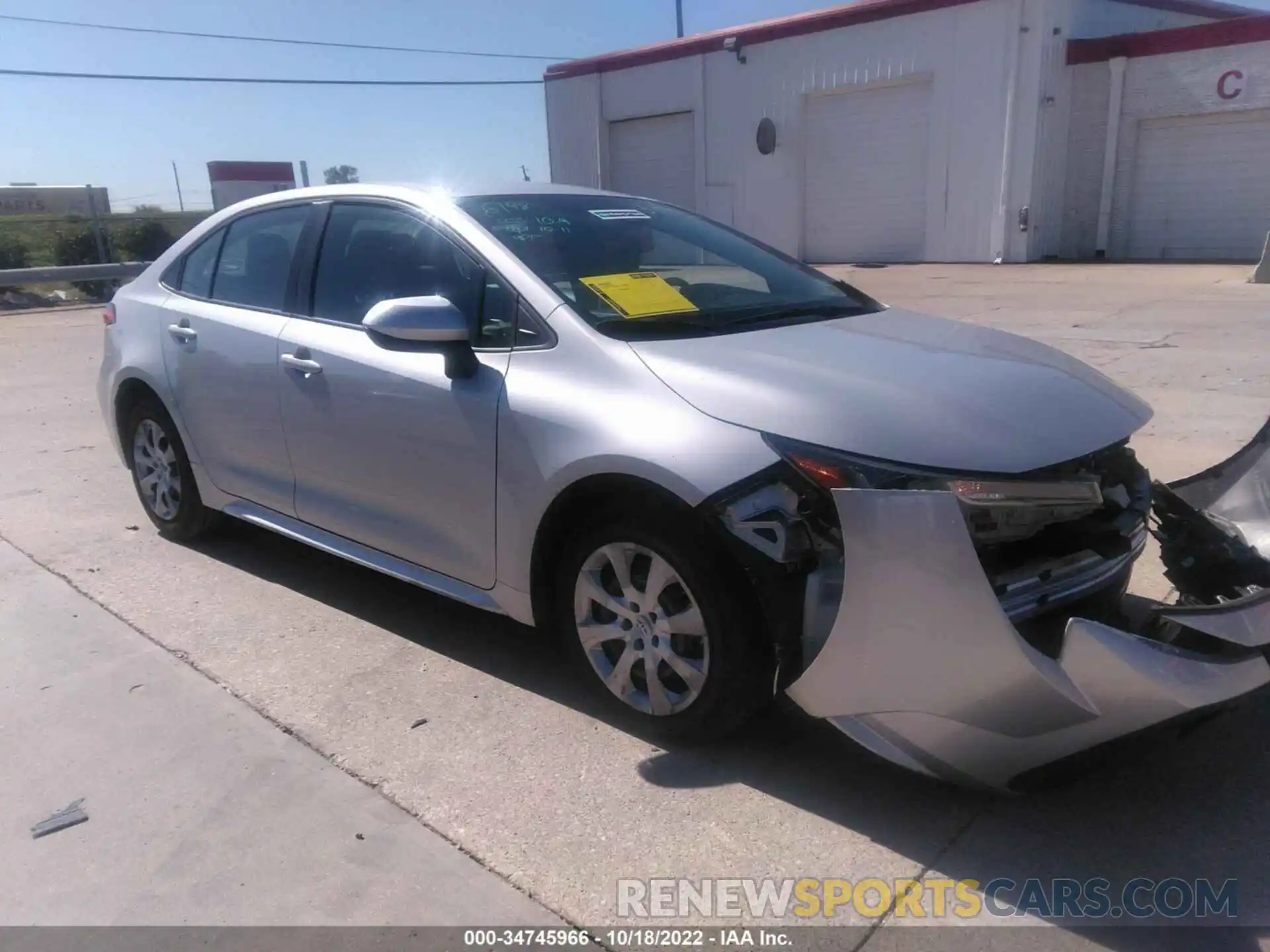 1 Photograph of a damaged car 5YFEPMAEXMP180361 TOYOTA COROLLA 2021