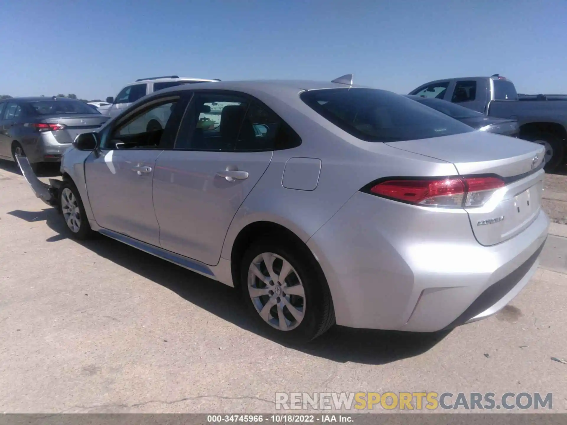 3 Photograph of a damaged car 5YFEPMAEXMP180361 TOYOTA COROLLA 2021