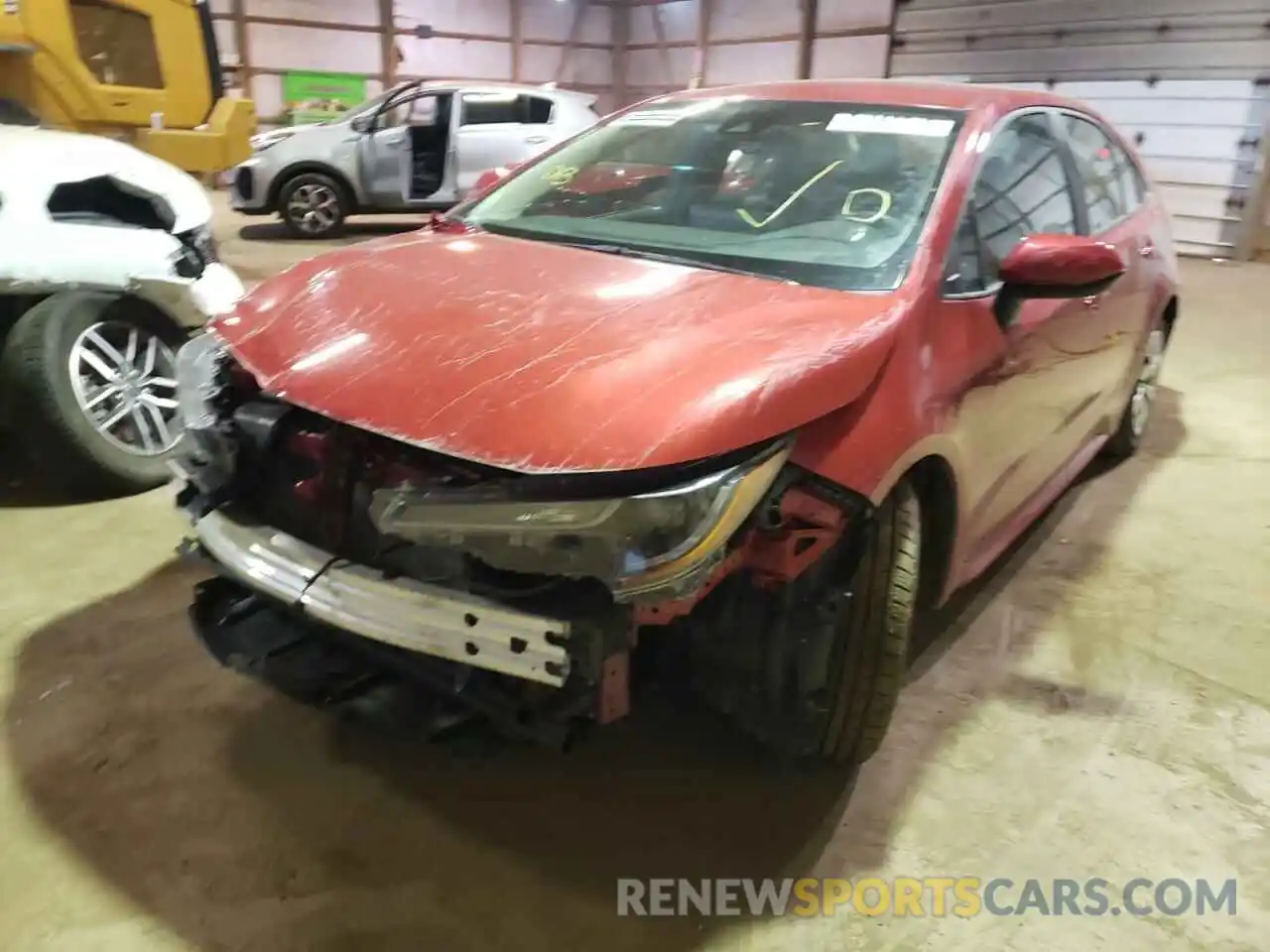 2 Photograph of a damaged car 5YFEPMAEXMP183681 TOYOTA COROLLA 2021