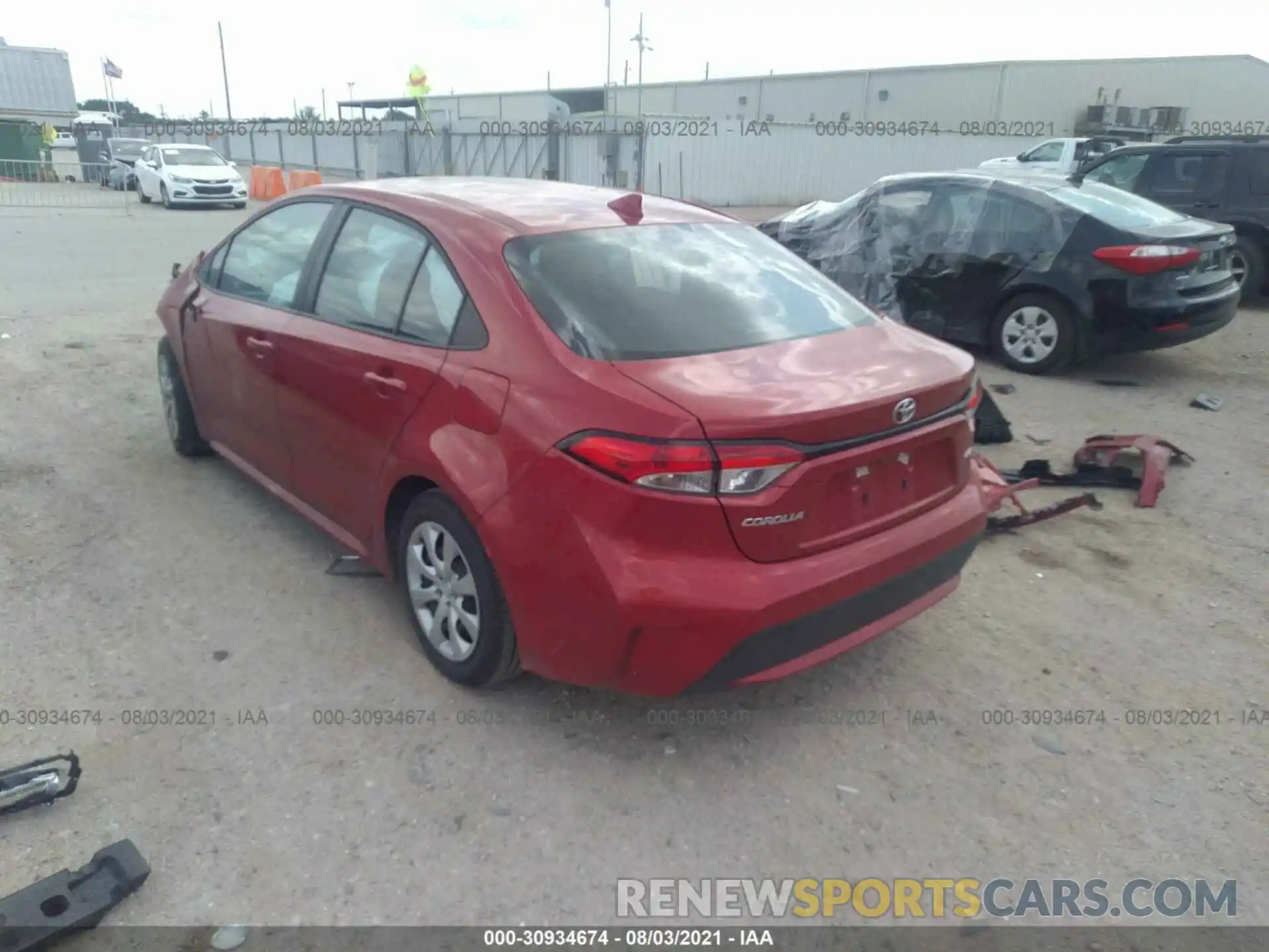 3 Photograph of a damaged car 5YFEPMAEXMP184104 TOYOTA COROLLA 2021