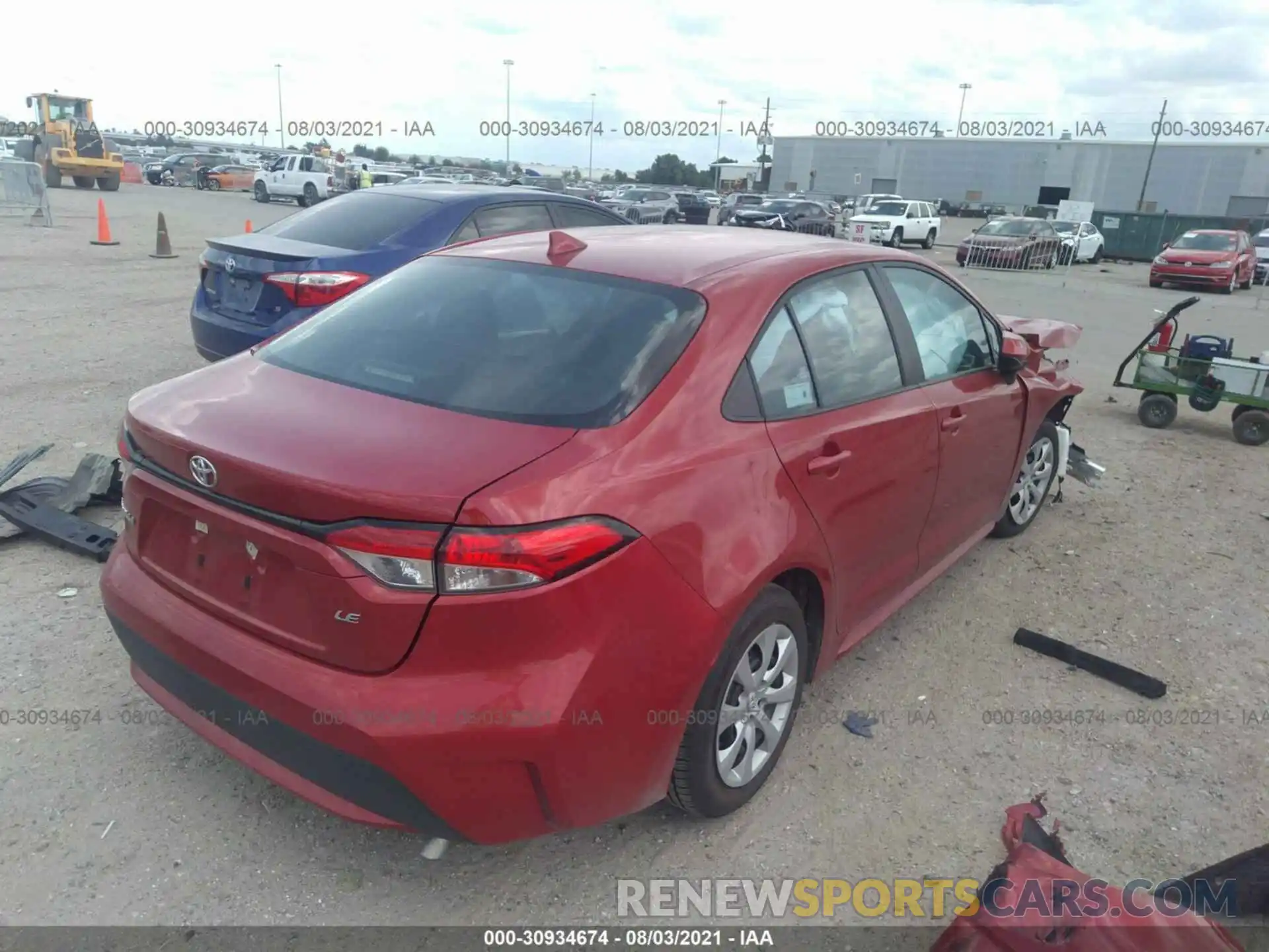 4 Photograph of a damaged car 5YFEPMAEXMP184104 TOYOTA COROLLA 2021