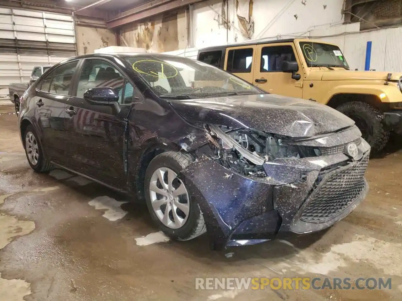 1 Photograph of a damaged car 5YFEPMAEXMP185253 TOYOTA COROLLA 2021