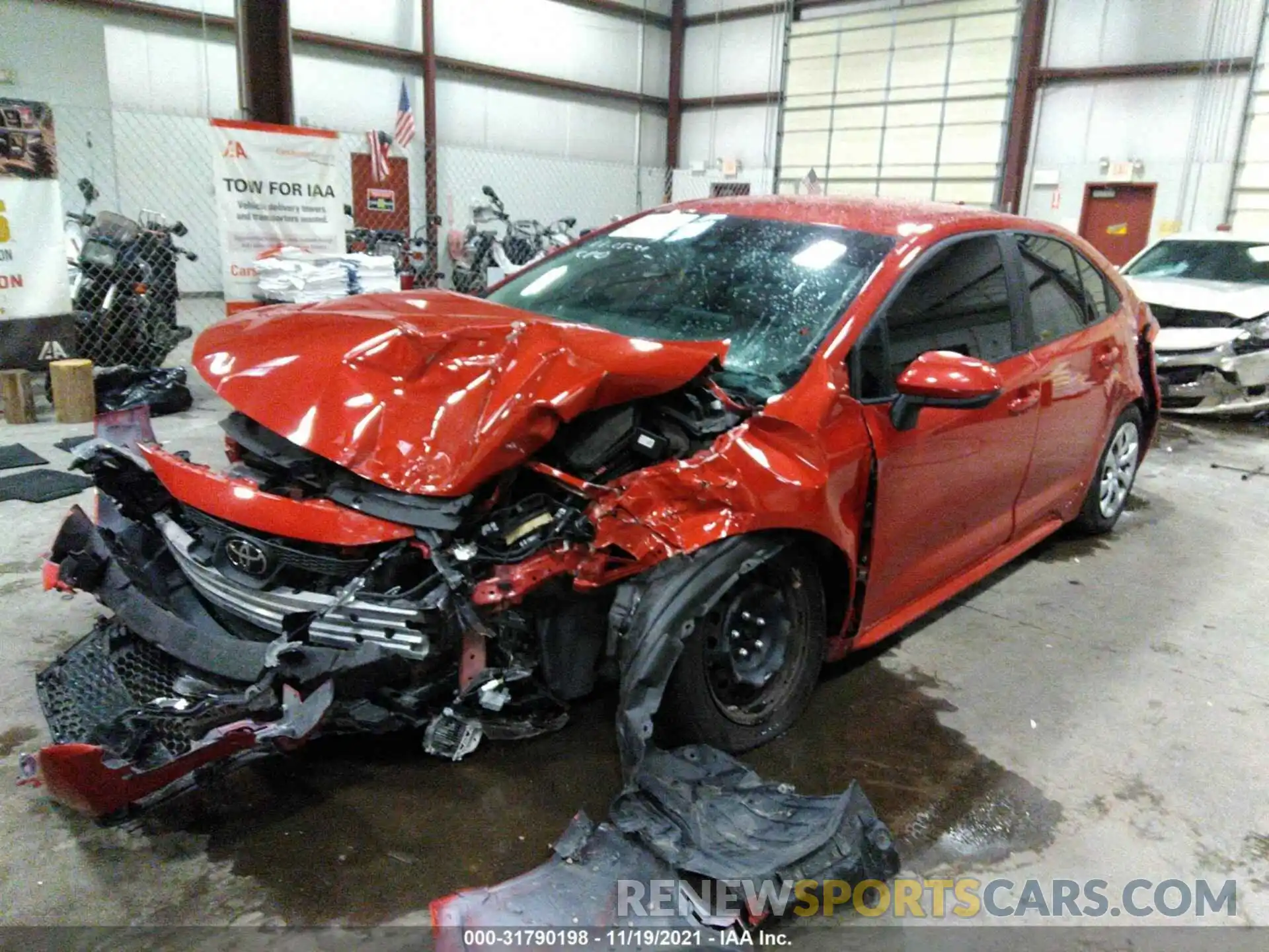 2 Photograph of a damaged car 5YFEPMAEXMP185317 TOYOTA COROLLA 2021