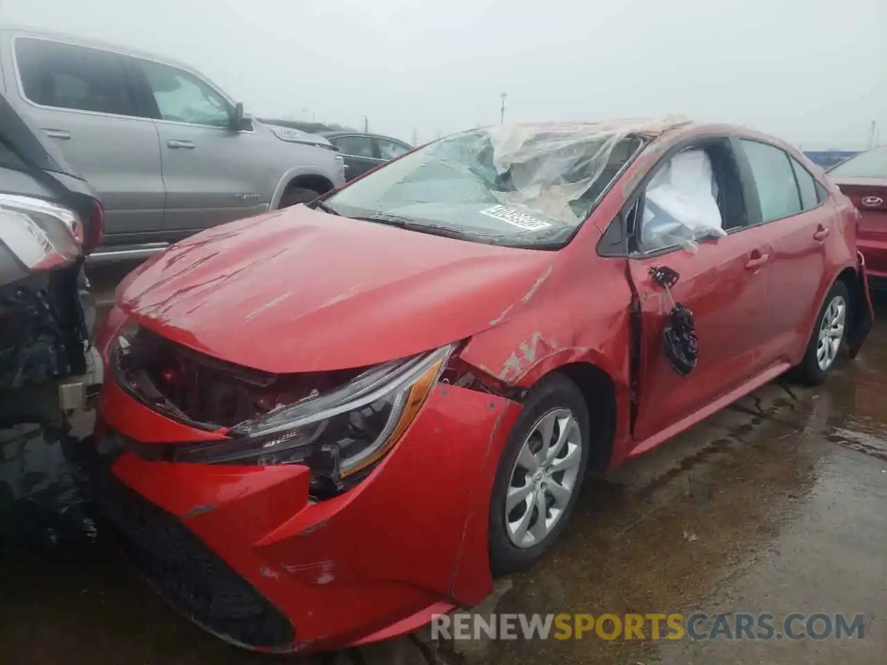 2 Photograph of a damaged car 5YFEPMAEXMP185608 TOYOTA COROLLA 2021