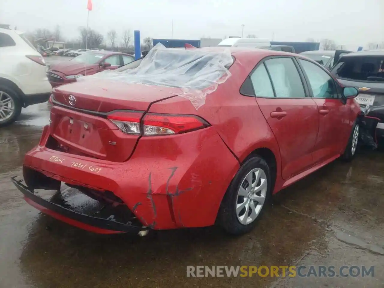 4 Photograph of a damaged car 5YFEPMAEXMP185608 TOYOTA COROLLA 2021